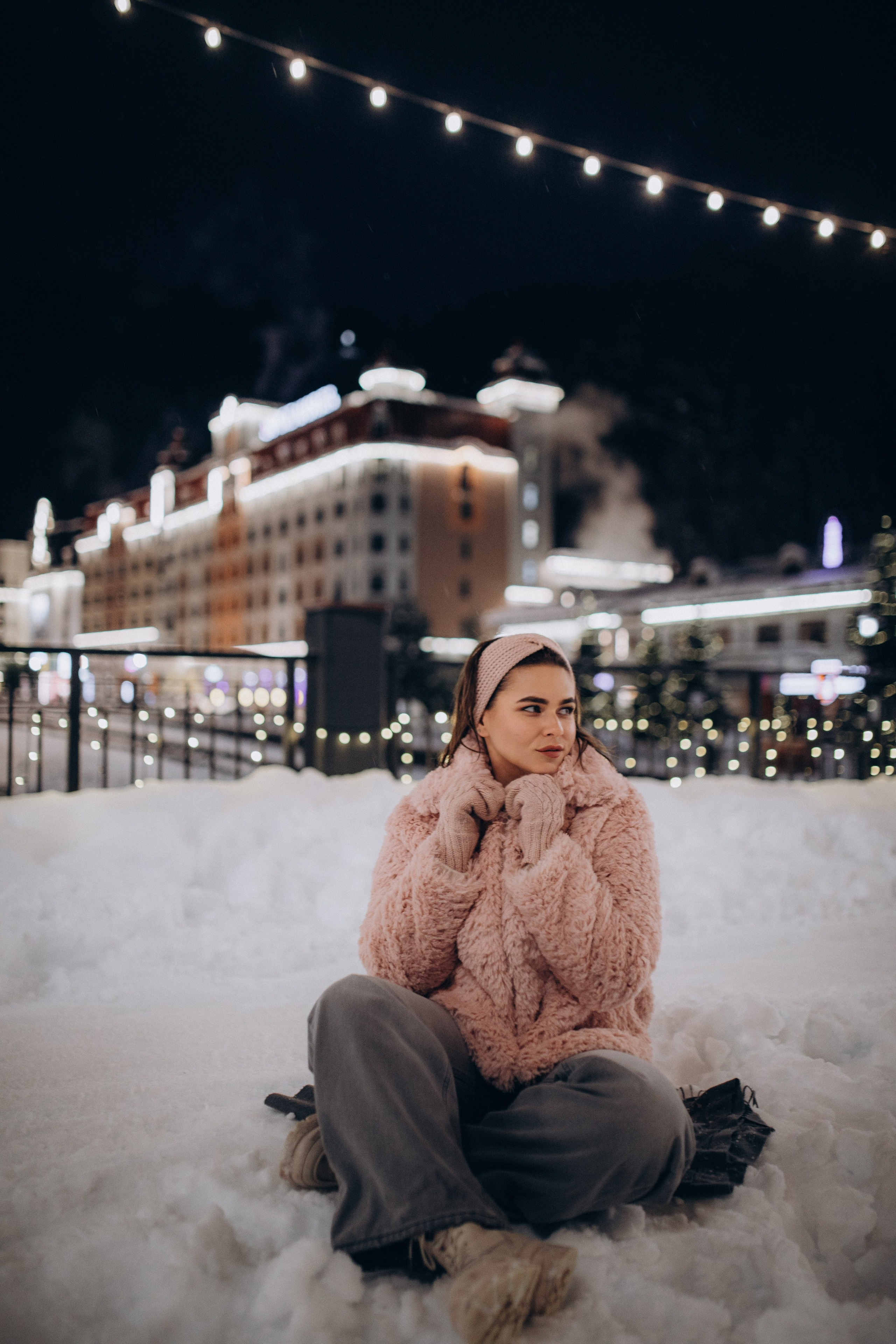 Зимняя прогулка на Розе Хутор с Кристиной. Фотограф Елизавета Балакир