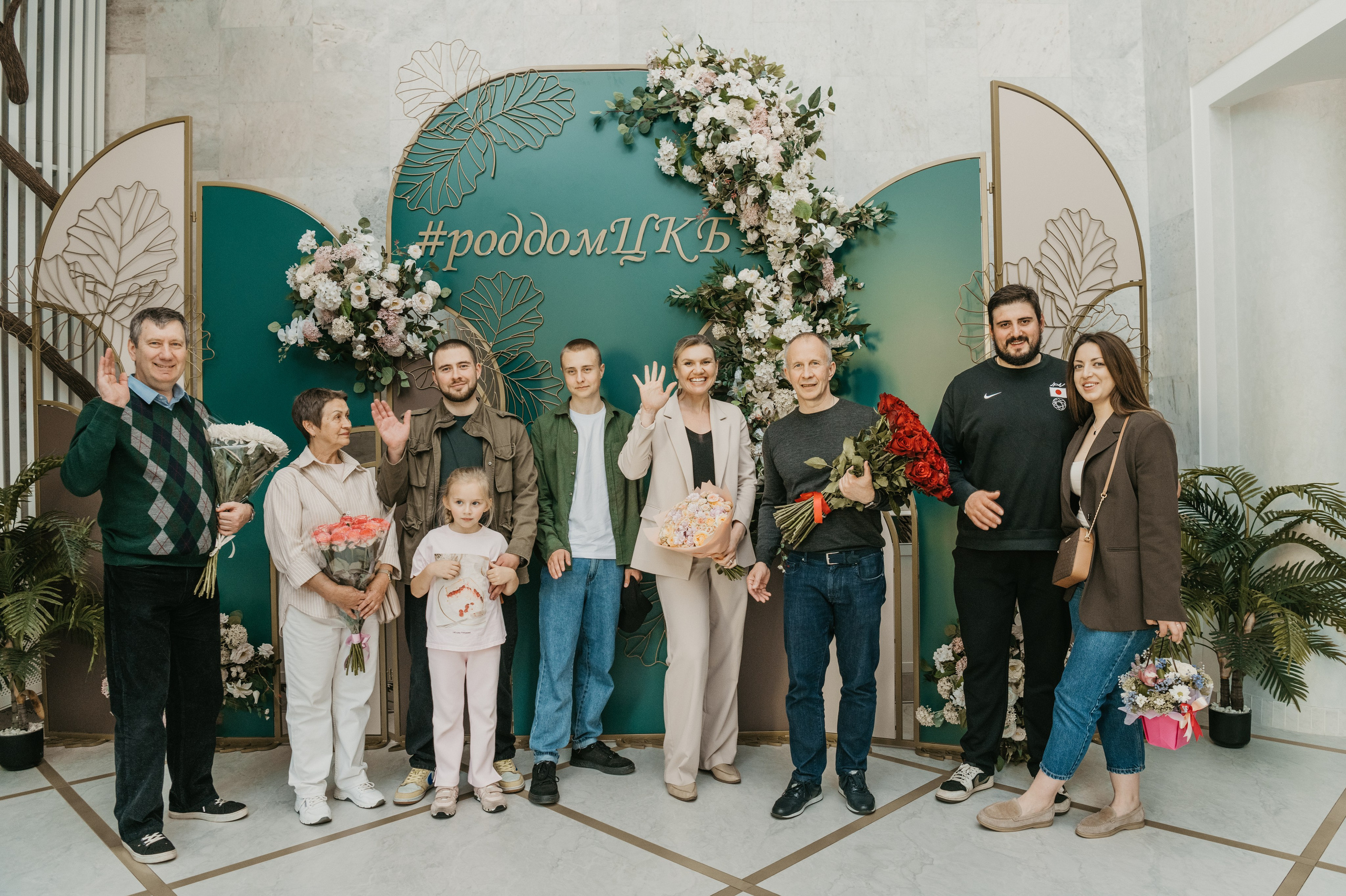 Выписка Евы в ЦКБ. Фотограф на выписку из роддома в Москве и МО