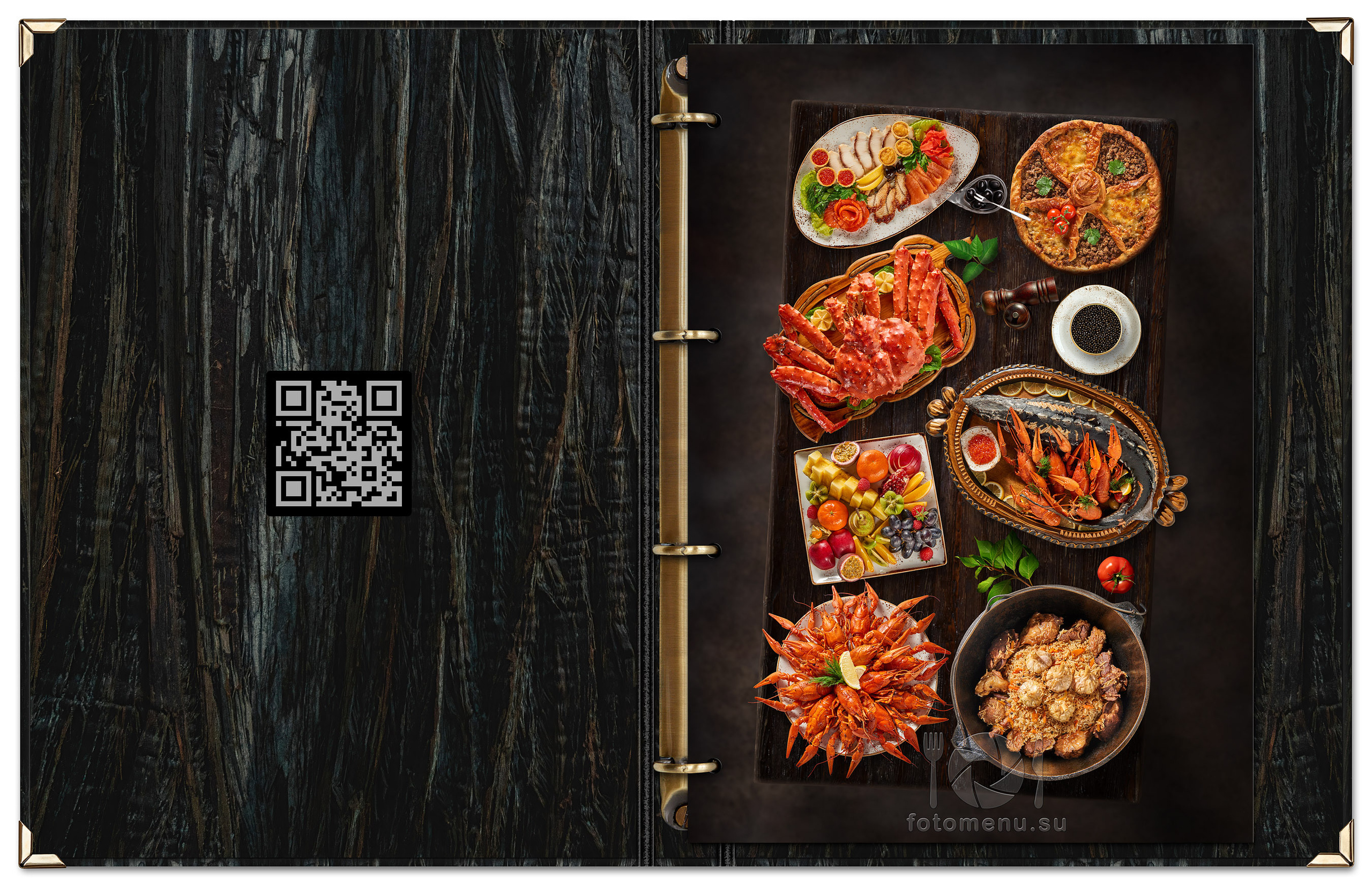 Дизайн основного меню в виде брошюры. Фотоменю|Фуд-фотограф|Дизайн меню для ресторанов и кафе|Москва