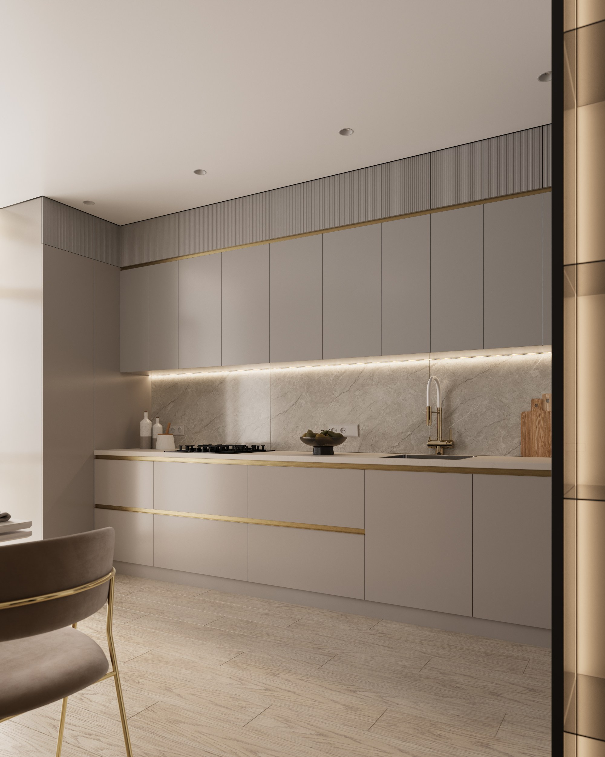 Квартира 70 кв. м. для семьи с ребенком ЖК «Смартполет». Дизайнер интерьеров Ростов-на-Дону Кристина Карпенко