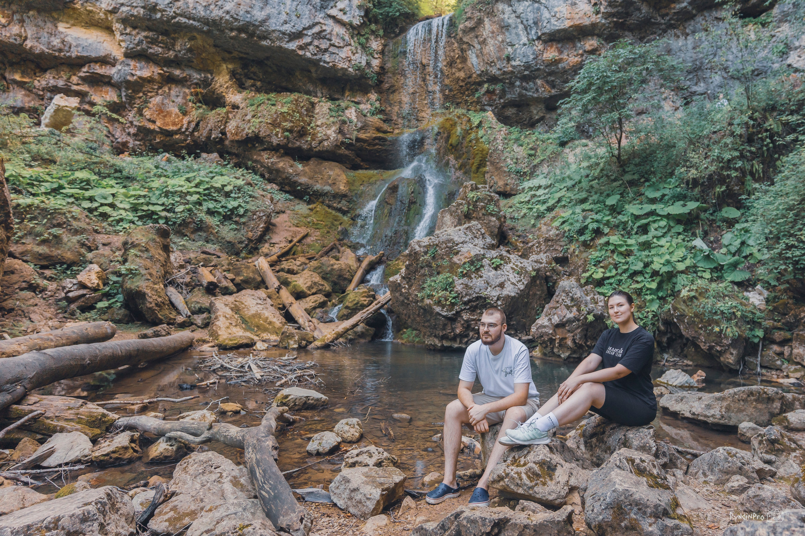 Поход на Орлиную полку + Университетский водопад с командой Мадьяр 15.08.24. Репортажный фотограф в Краснодаре Рындин Дмитрий