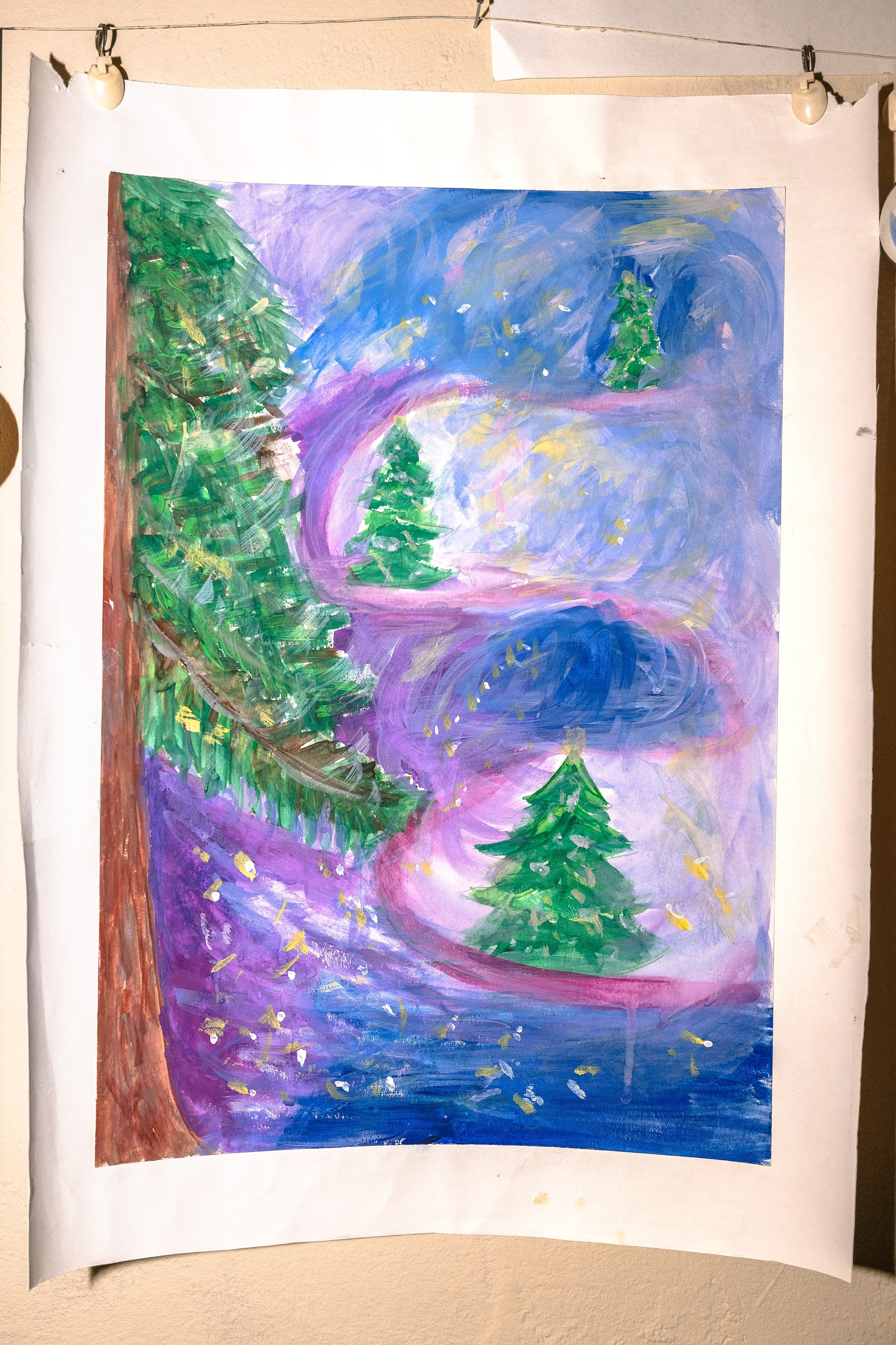 Волшебный зимний мир глазами детей. Новогодняя выставка творчества. Семейный клуб «Открытый город»