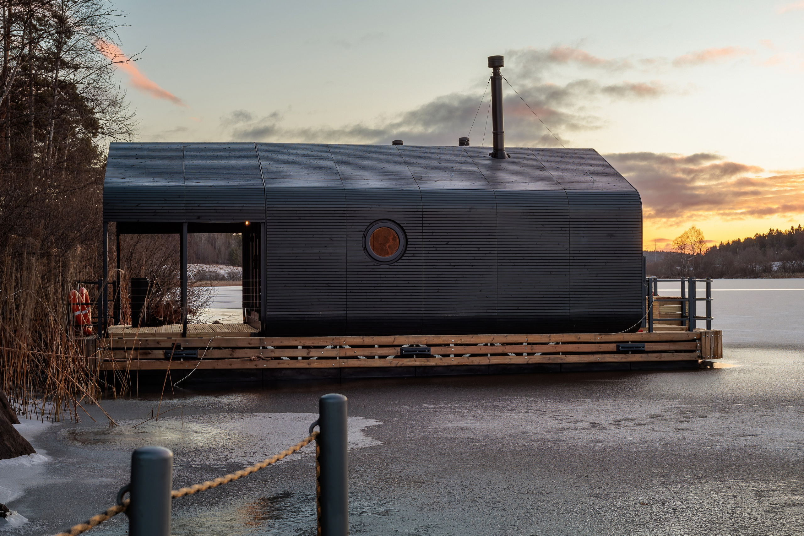 Баня на воде, Карелия