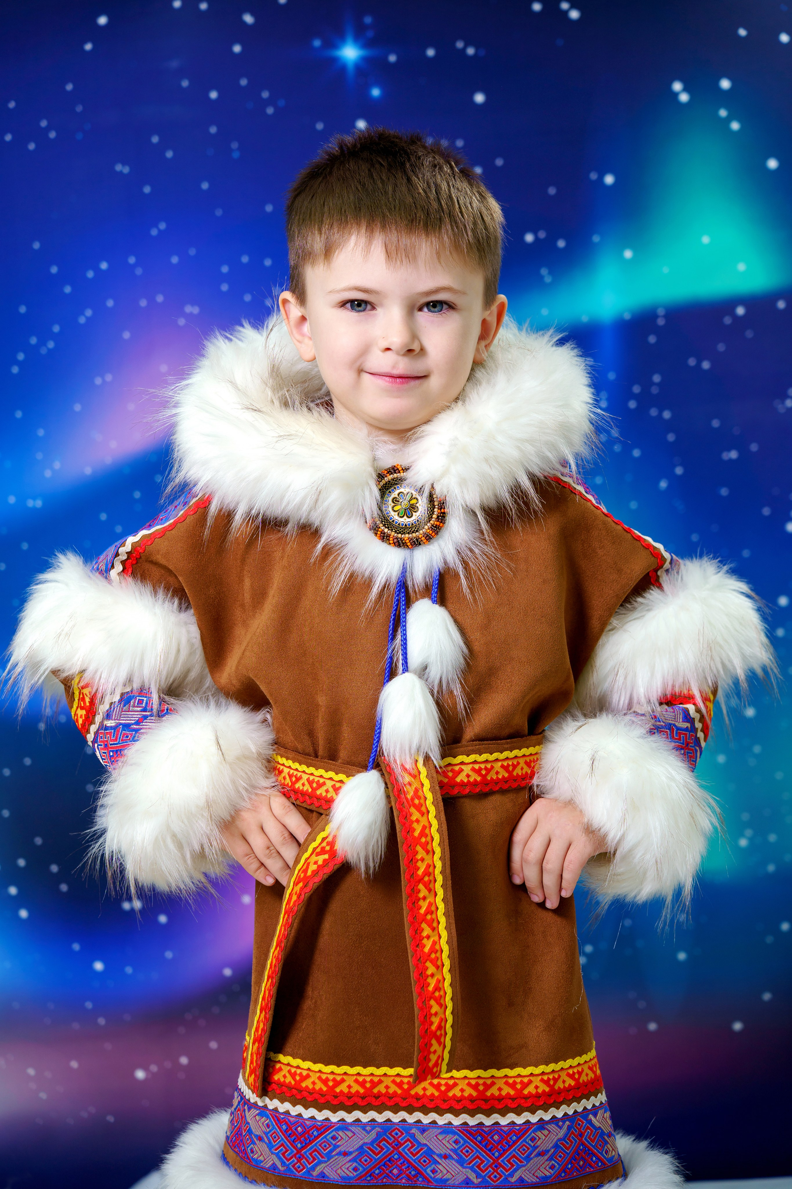 Новогодняя фотосессия для садика «Северное Сияние». Фотостудия «Стрекоза»