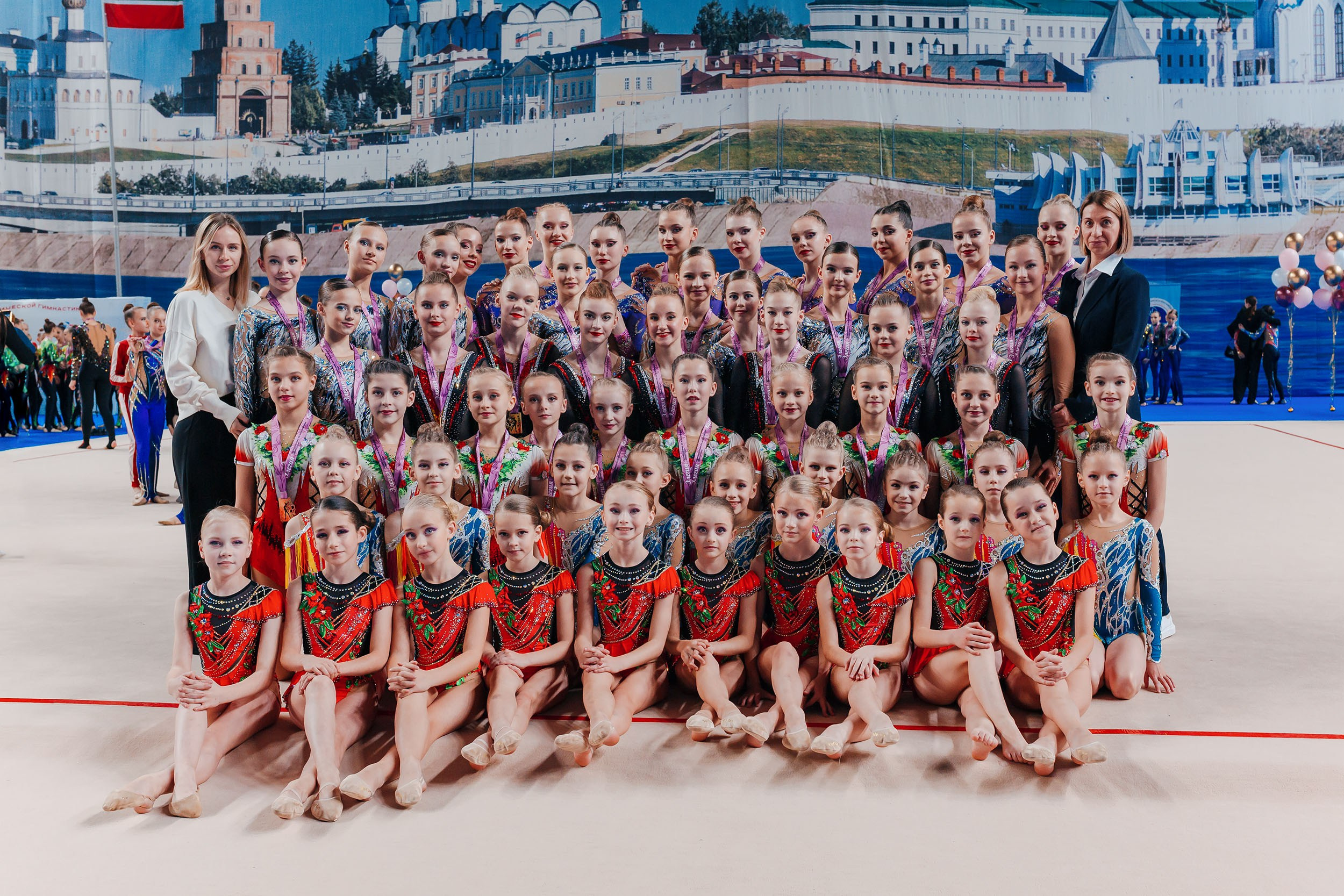 Смоленские гимнастки на соревнованиях Элегия в Казани 2023