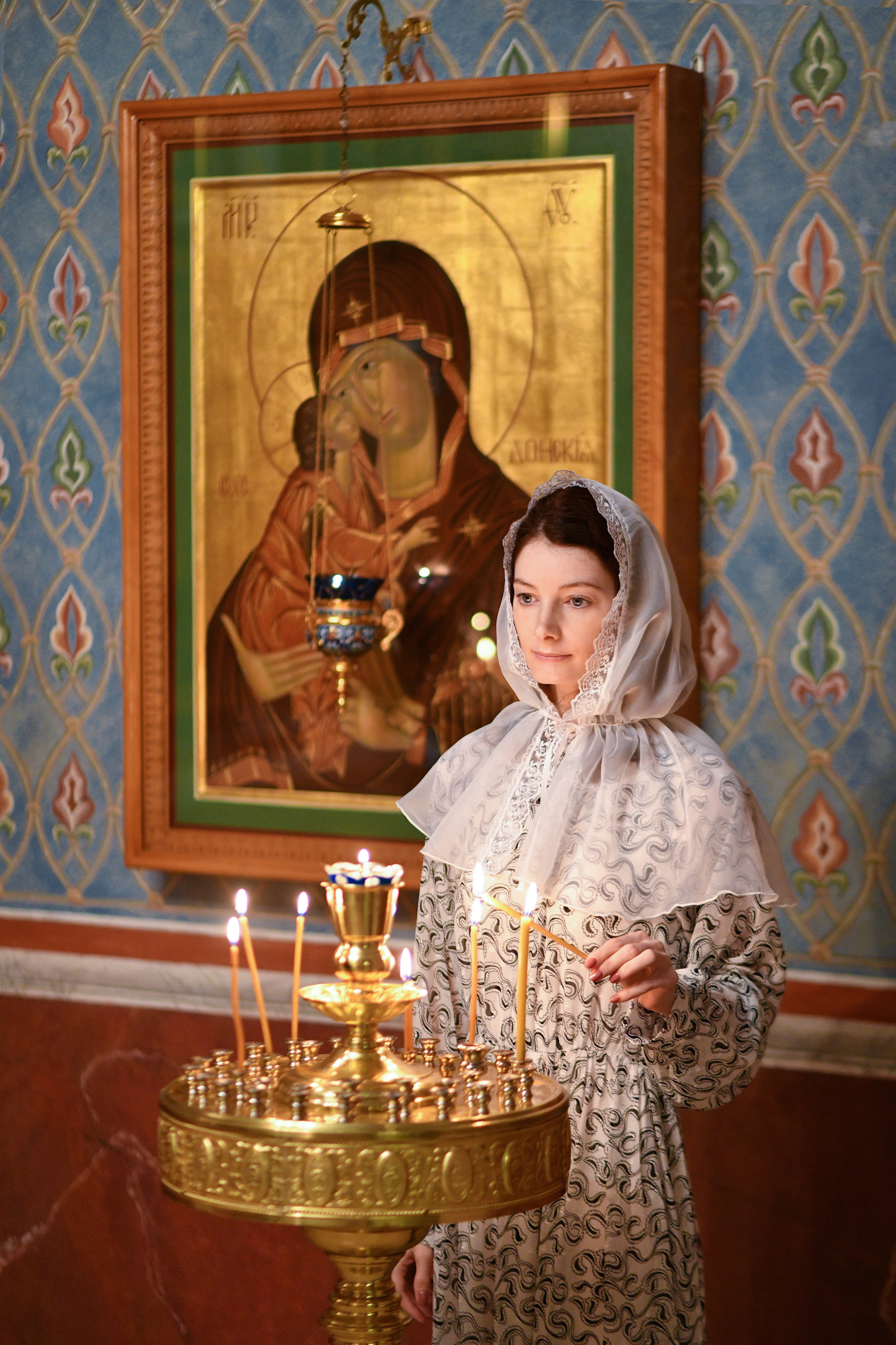 Женя в Храме Покрова Пресвятой Богородицы в Ясенево. Свадебный и портретный фотограф в Москве Галина Борисова