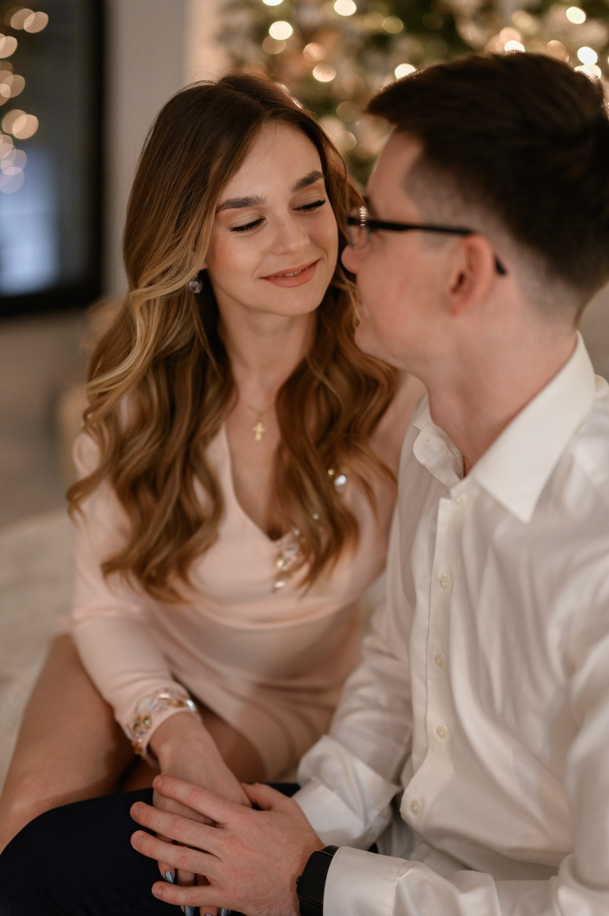 Семейная новогодняя фотосессия в фотостудии Мимика, зал Мия. Semerlina.ru