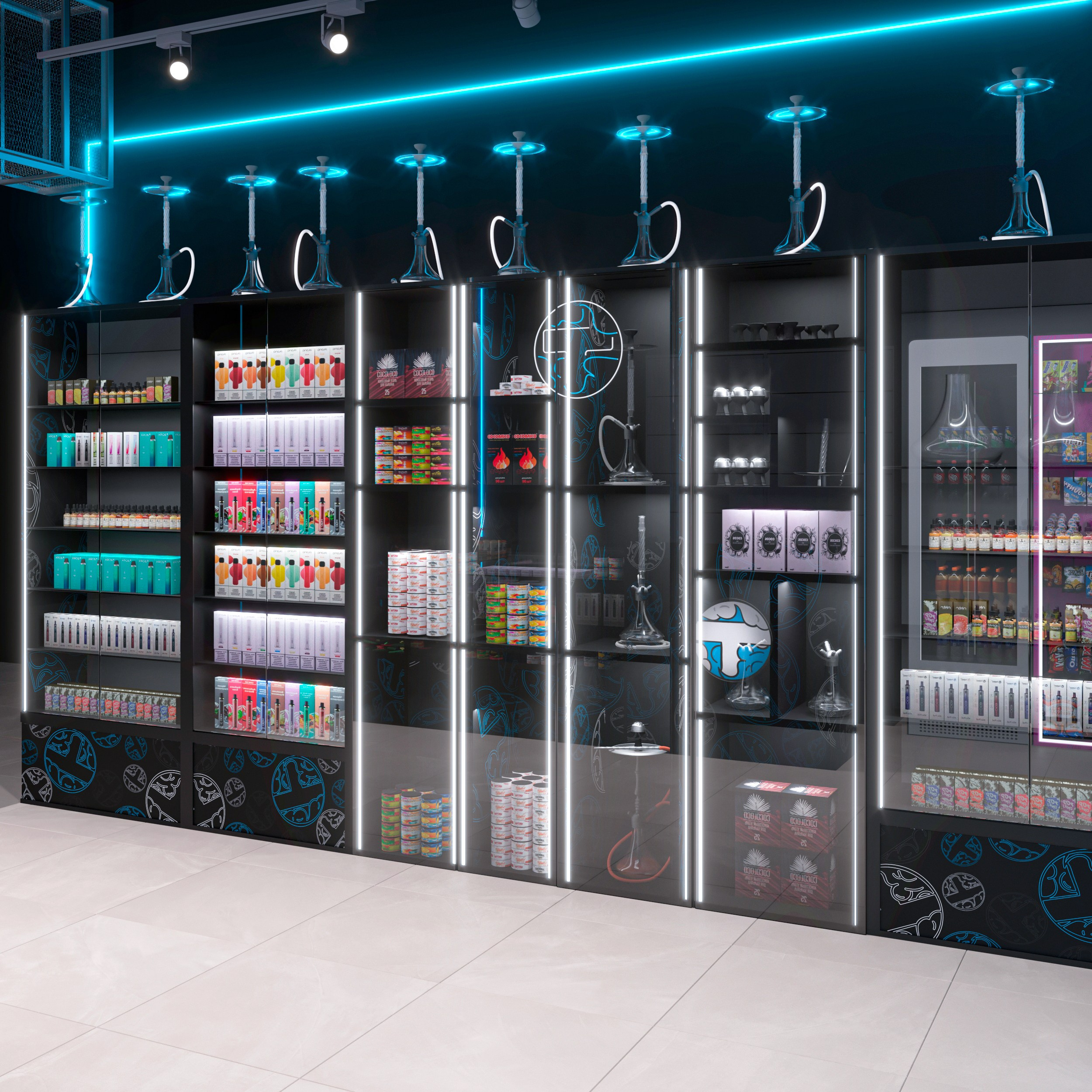 3д визуализация магазина вейпов. 3д визуализация экстерьеров и интерьеров