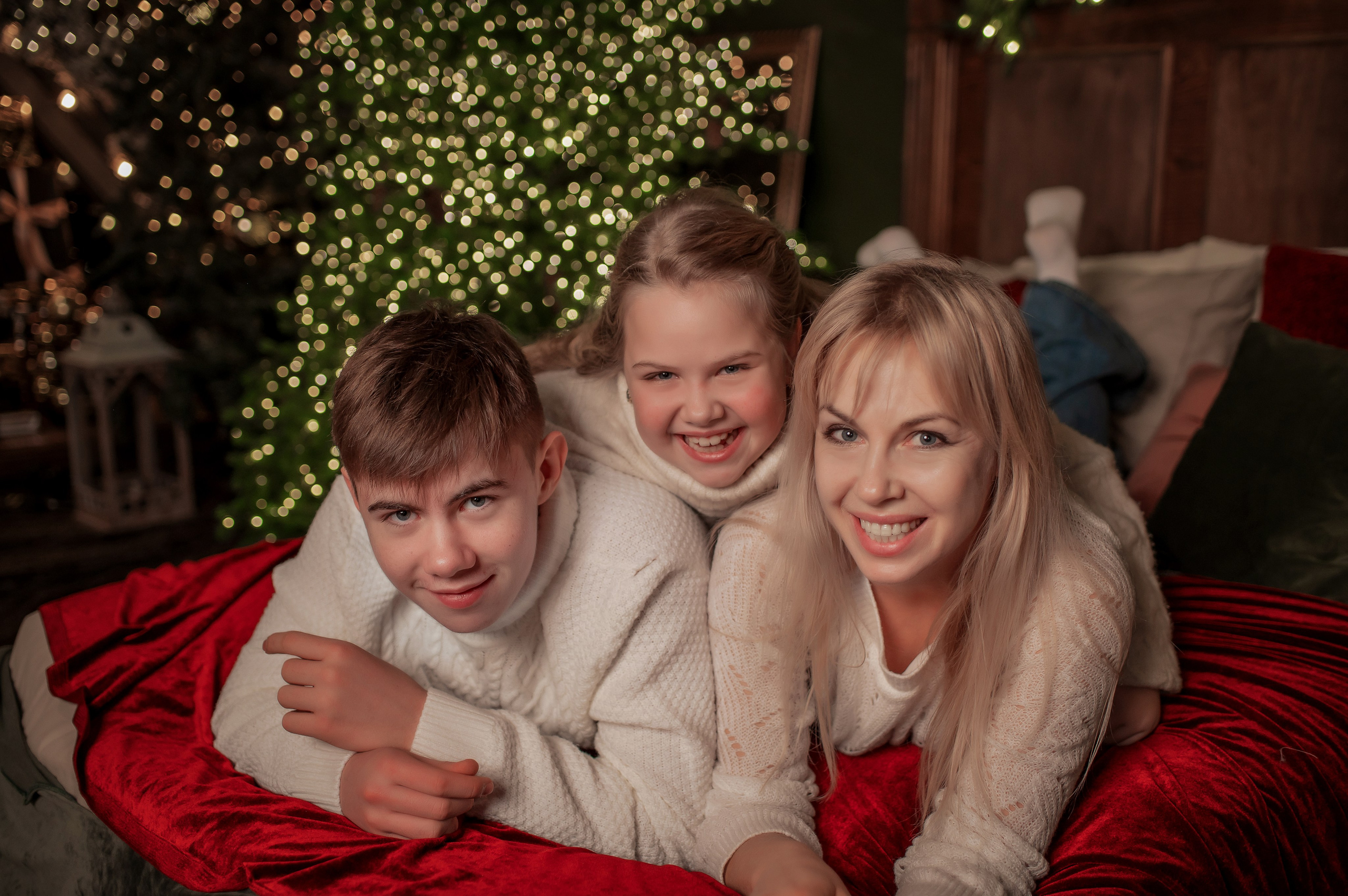 Семейная новогодняя фотосессия в г. Краснодар. Семейный и детский фотограф в Краснодаре Ольга Осинцева