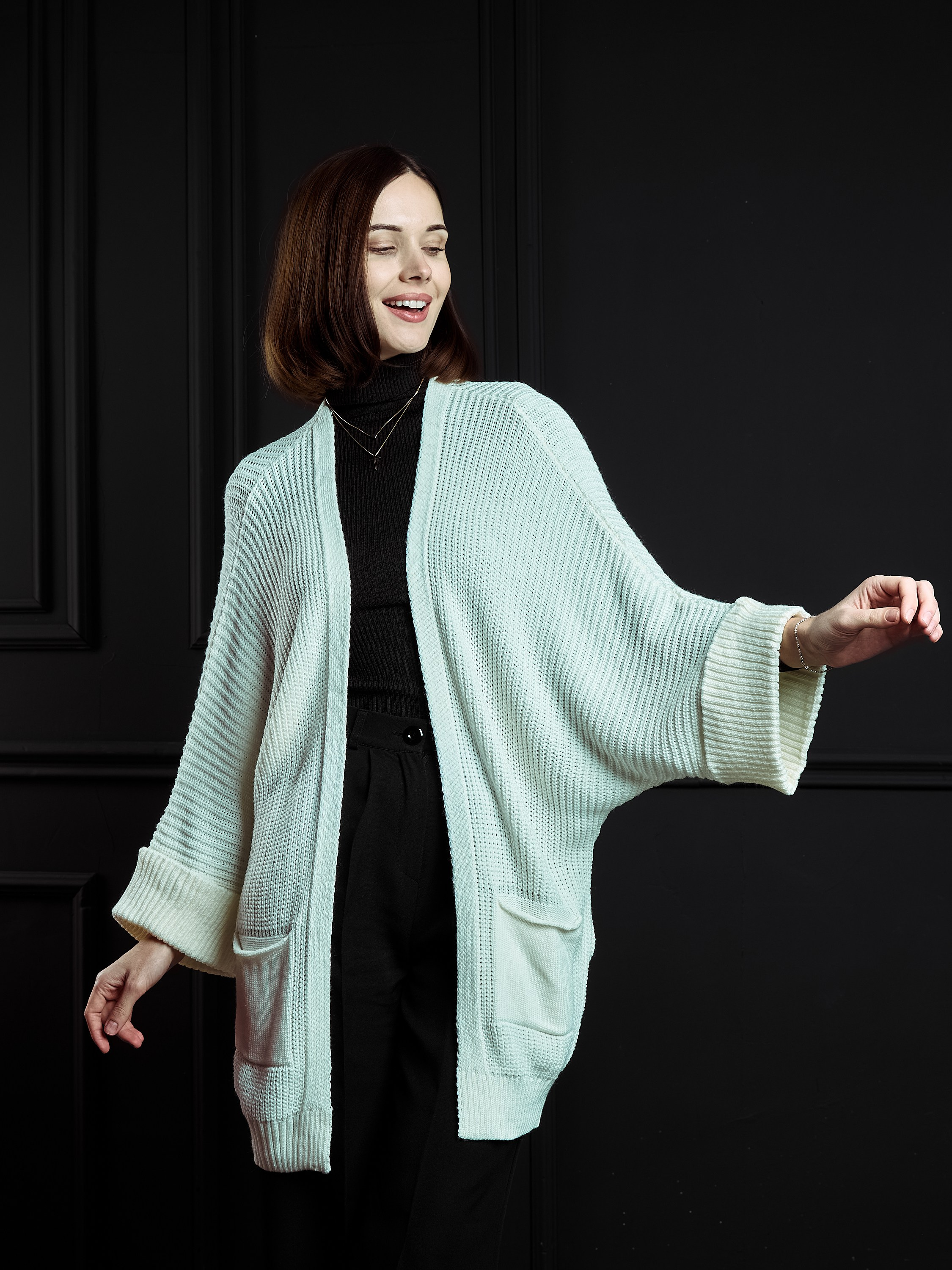 Модельная фотосъёмка кардиганов для Wildberries