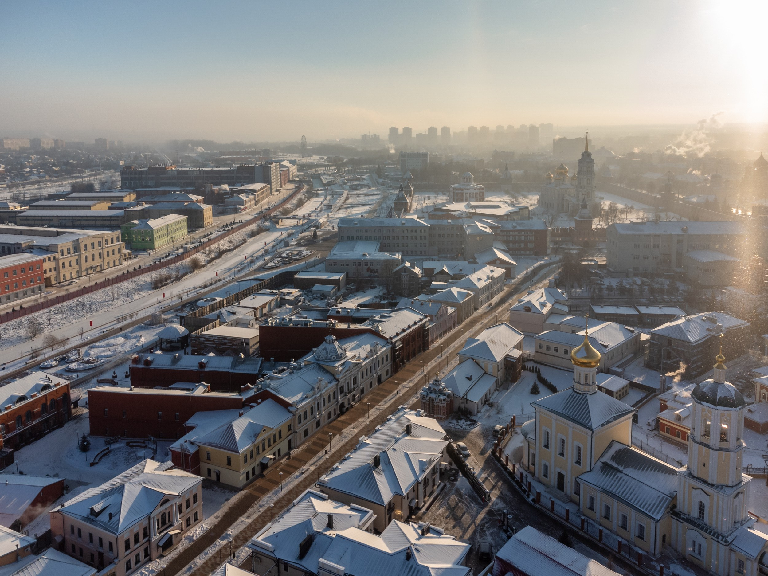 Покровская церковь, Улица Металлистов, зима