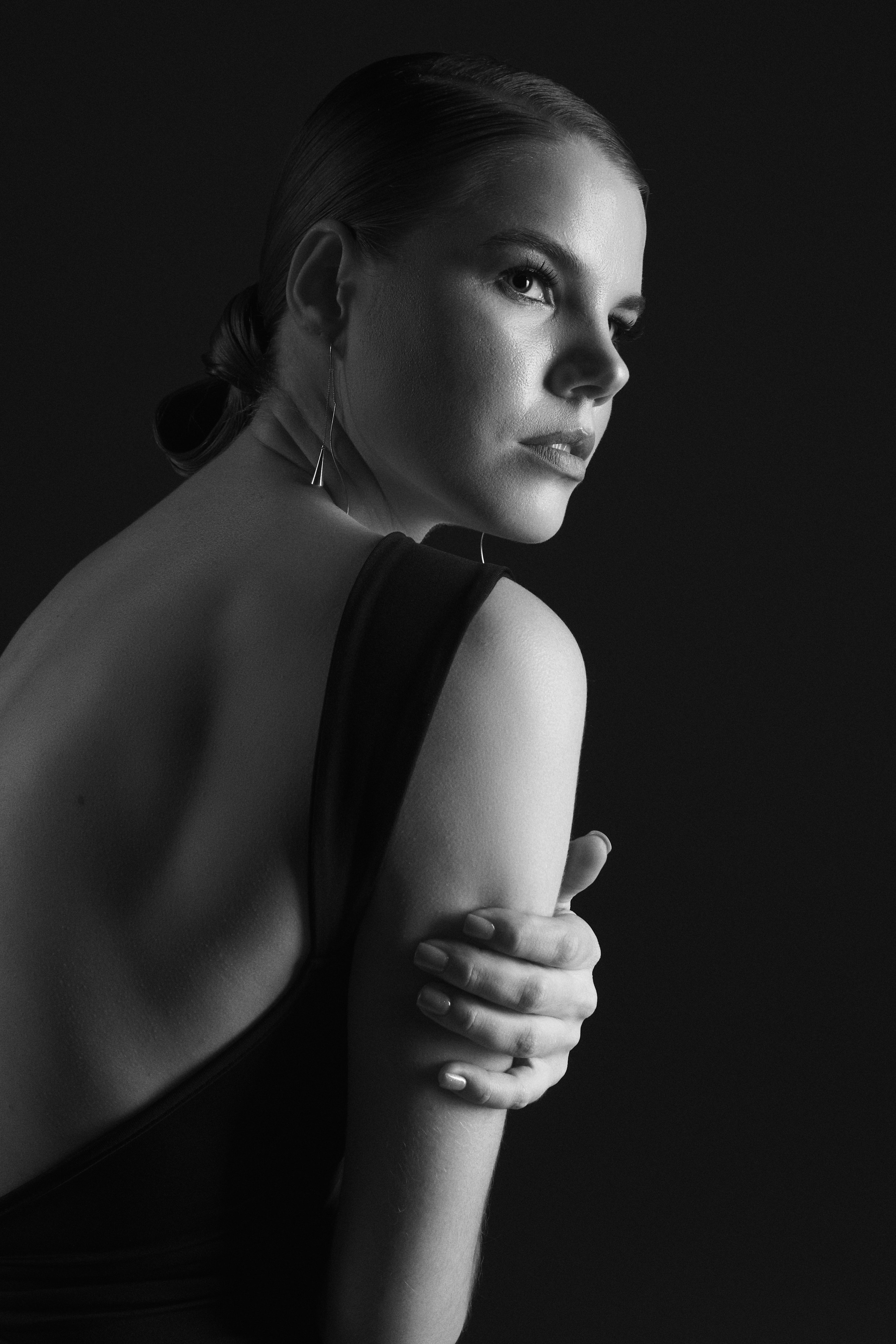 Черно-белая элегантная фотосессия. Анна Потявина. Фотограф Москва