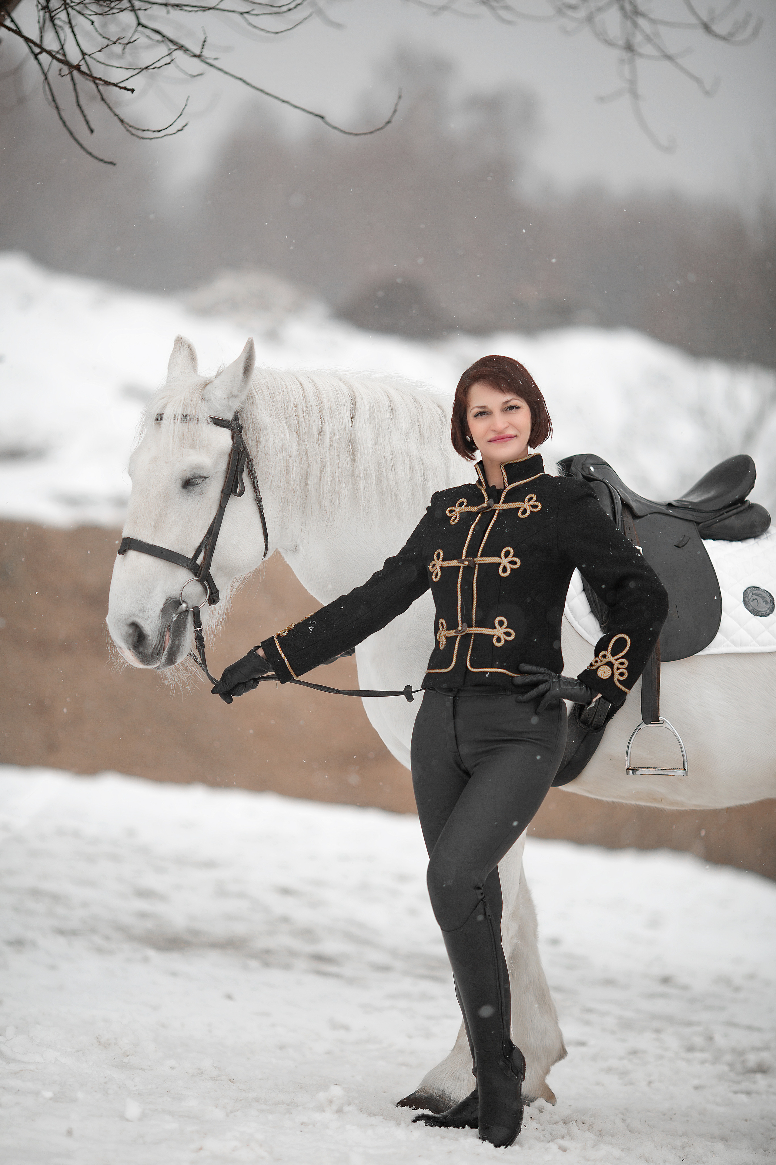 Светлана, Оксана, Жасмин и Воробушек. Фотосессия с лошадьми в Нижнем Новгороде