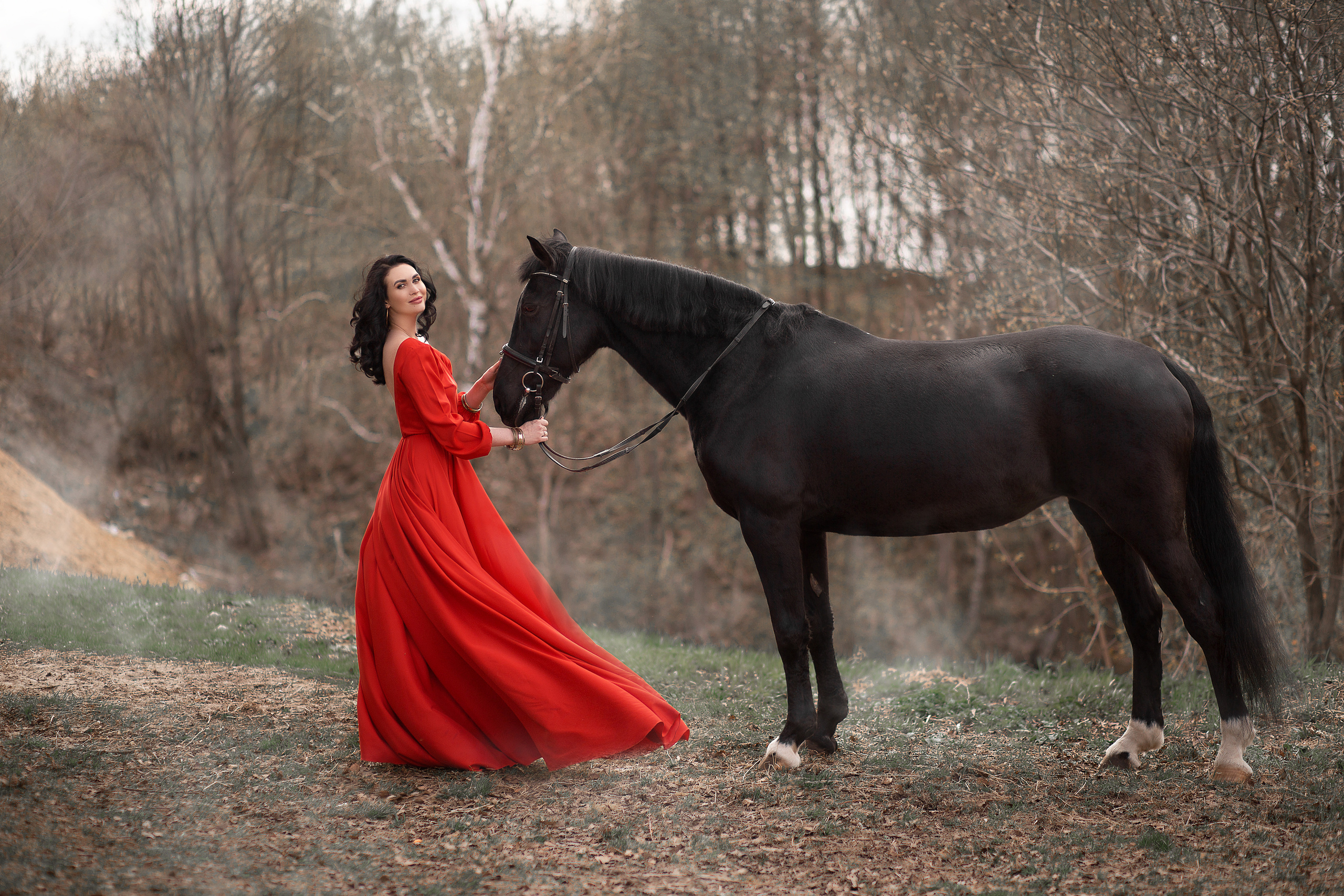 Алена и Жасмин фотодень. Фотосессия с лошадьми в Нижнем Новгороде