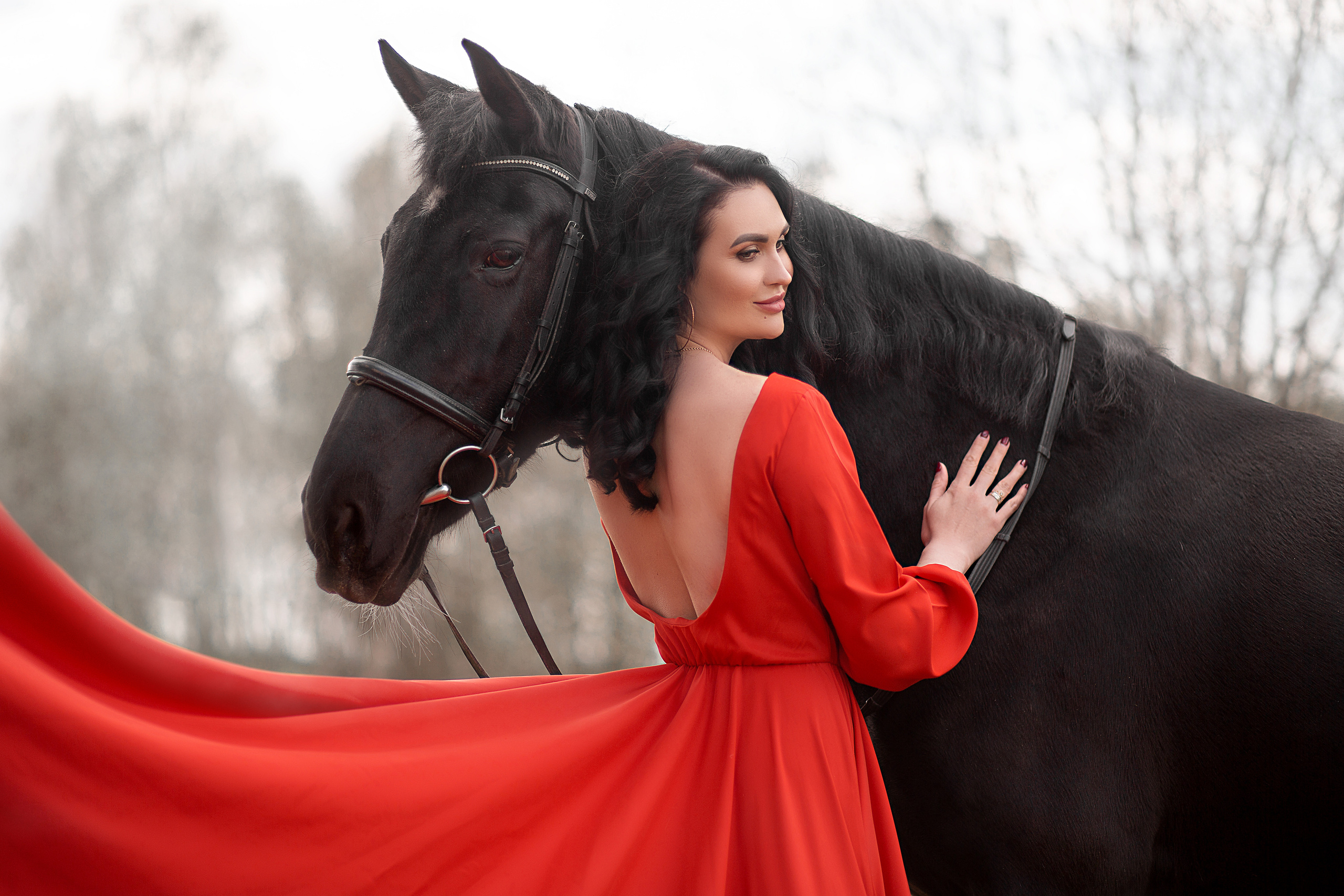 Алена и Жасмин фотодень. Фотосессия с лошадьми в Нижнем Новгороде