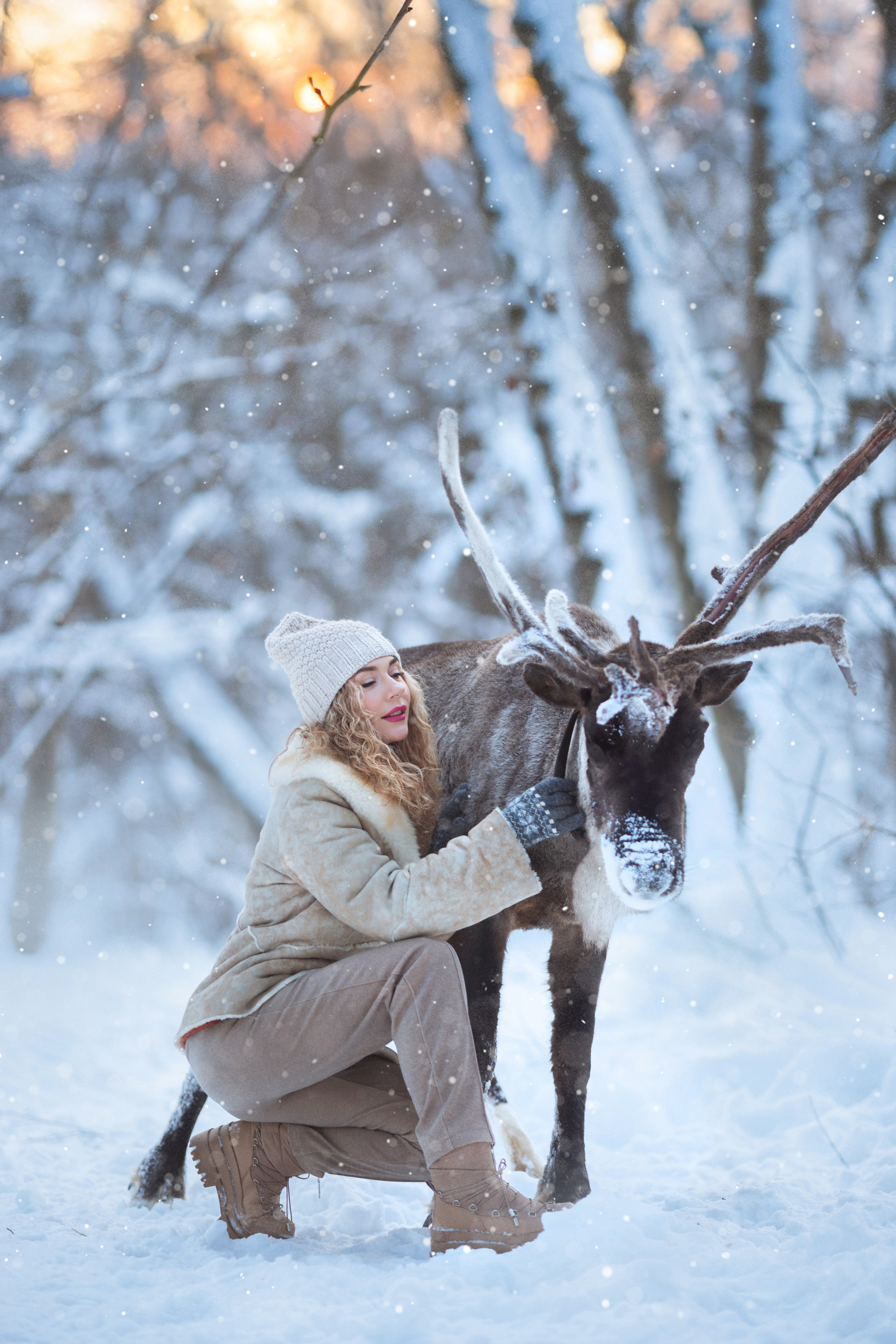 Фотосессия с оленями. Фотограф Лия Милк | Москва, Подмосковье