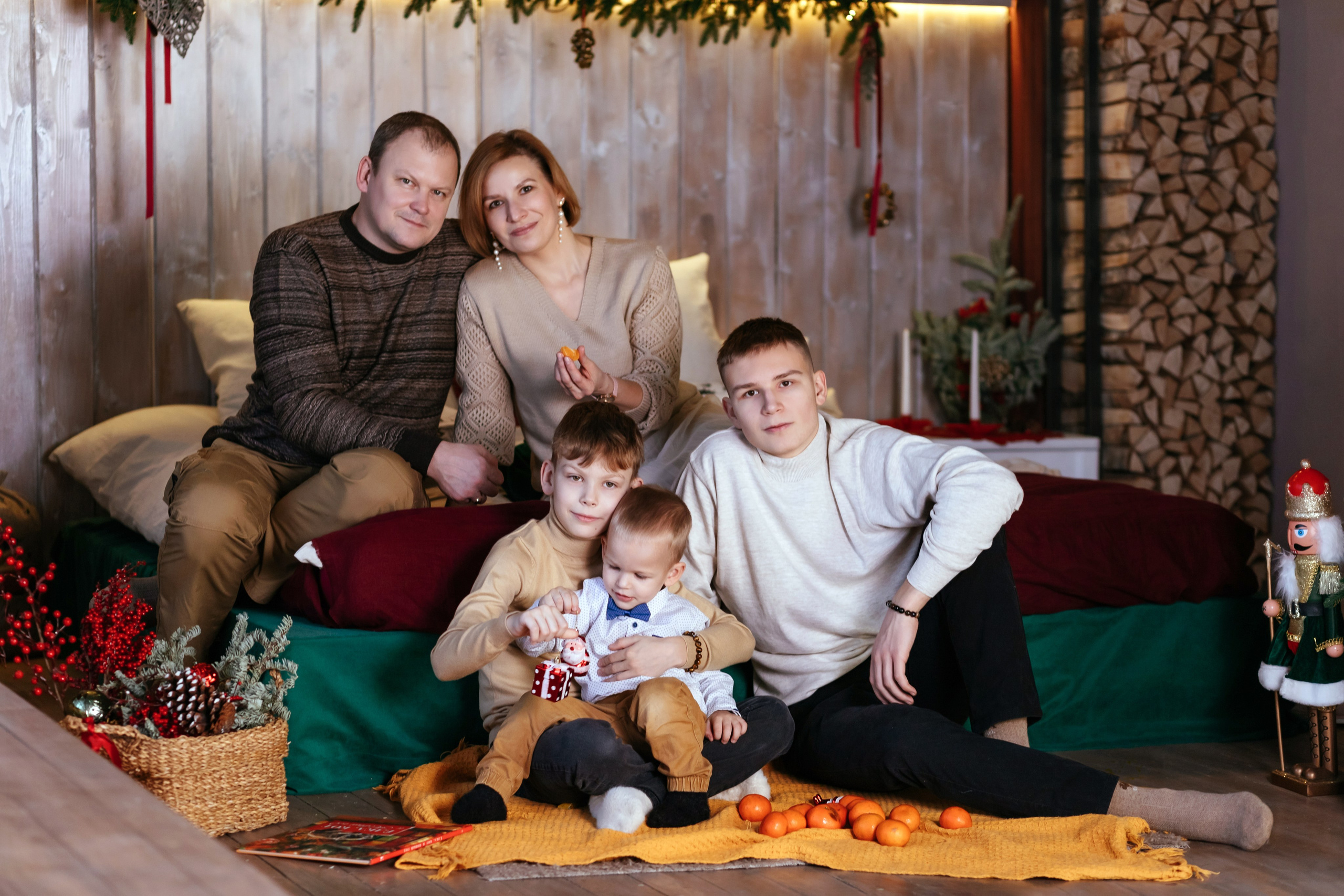 Новогодняя семейная съёмка. EtoStudio. Семейный фотограф в Минске Приболовец Светлана