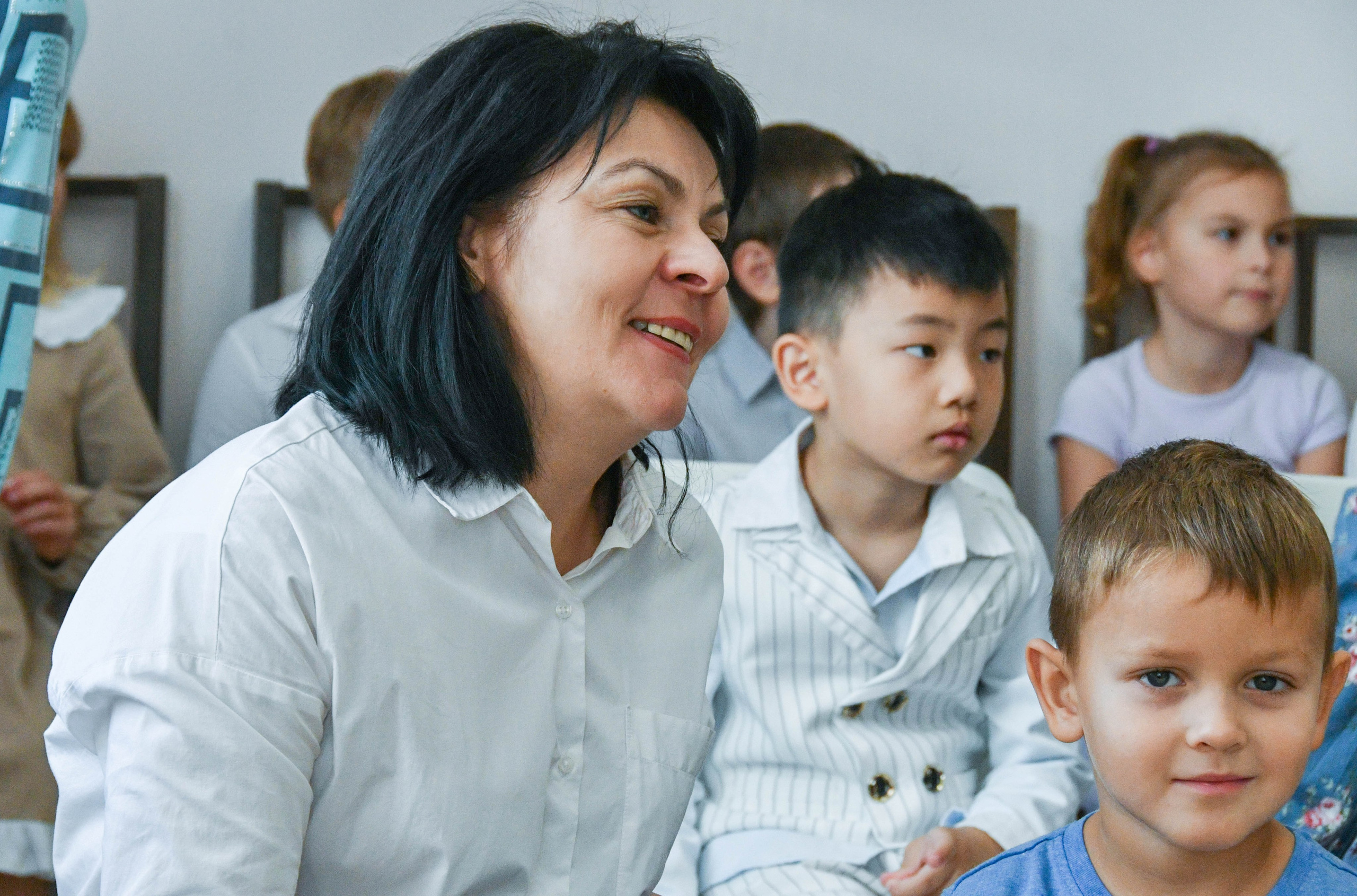 2023 г. День дошкольного работника и прогулка. Репортажный и детский фотограф в Новосибирске