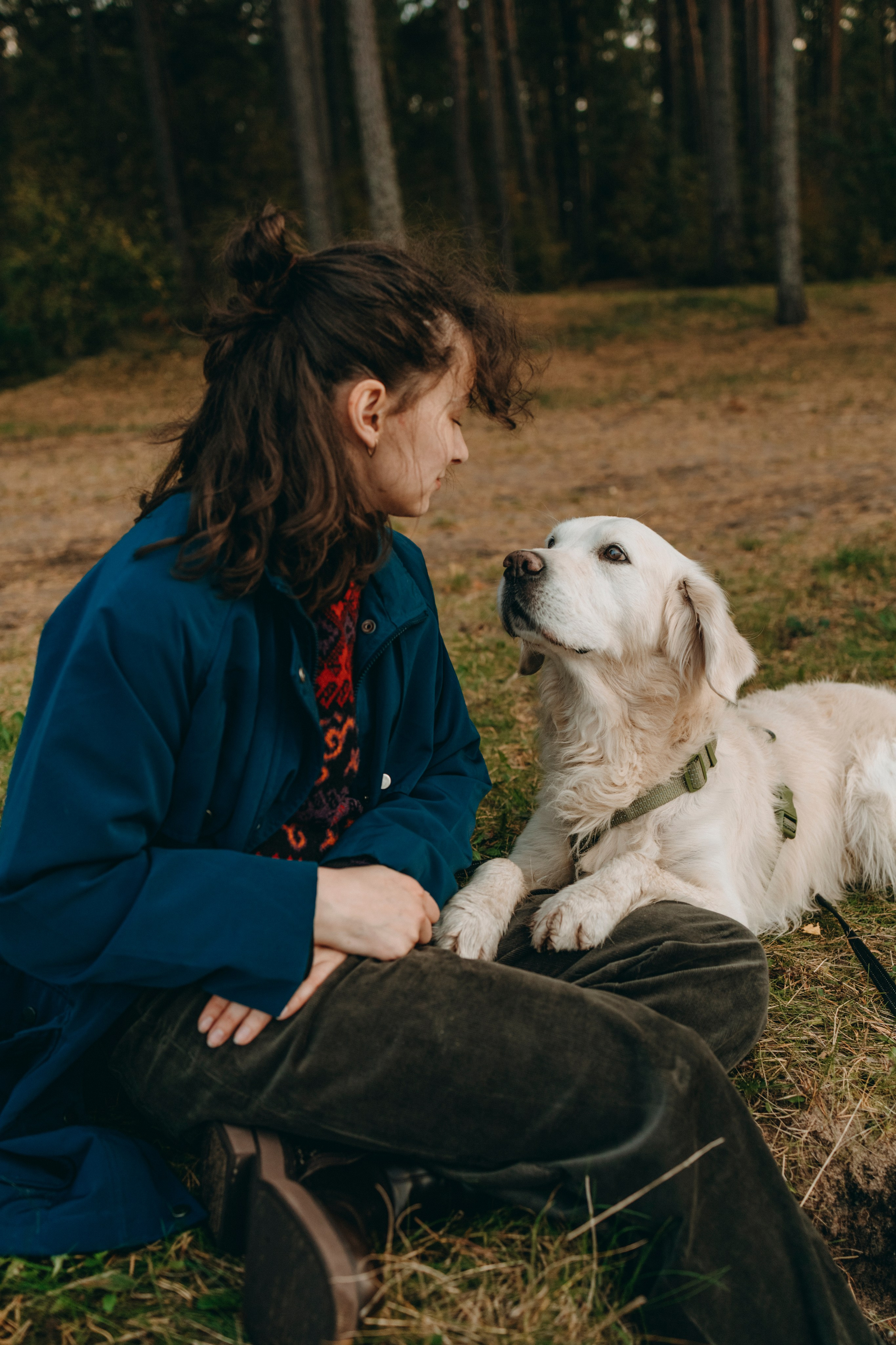 Прогулка Насти с Арчи и Арагоном. Фотограф-анималист в Санкт-Петеребурге Титова Алиса