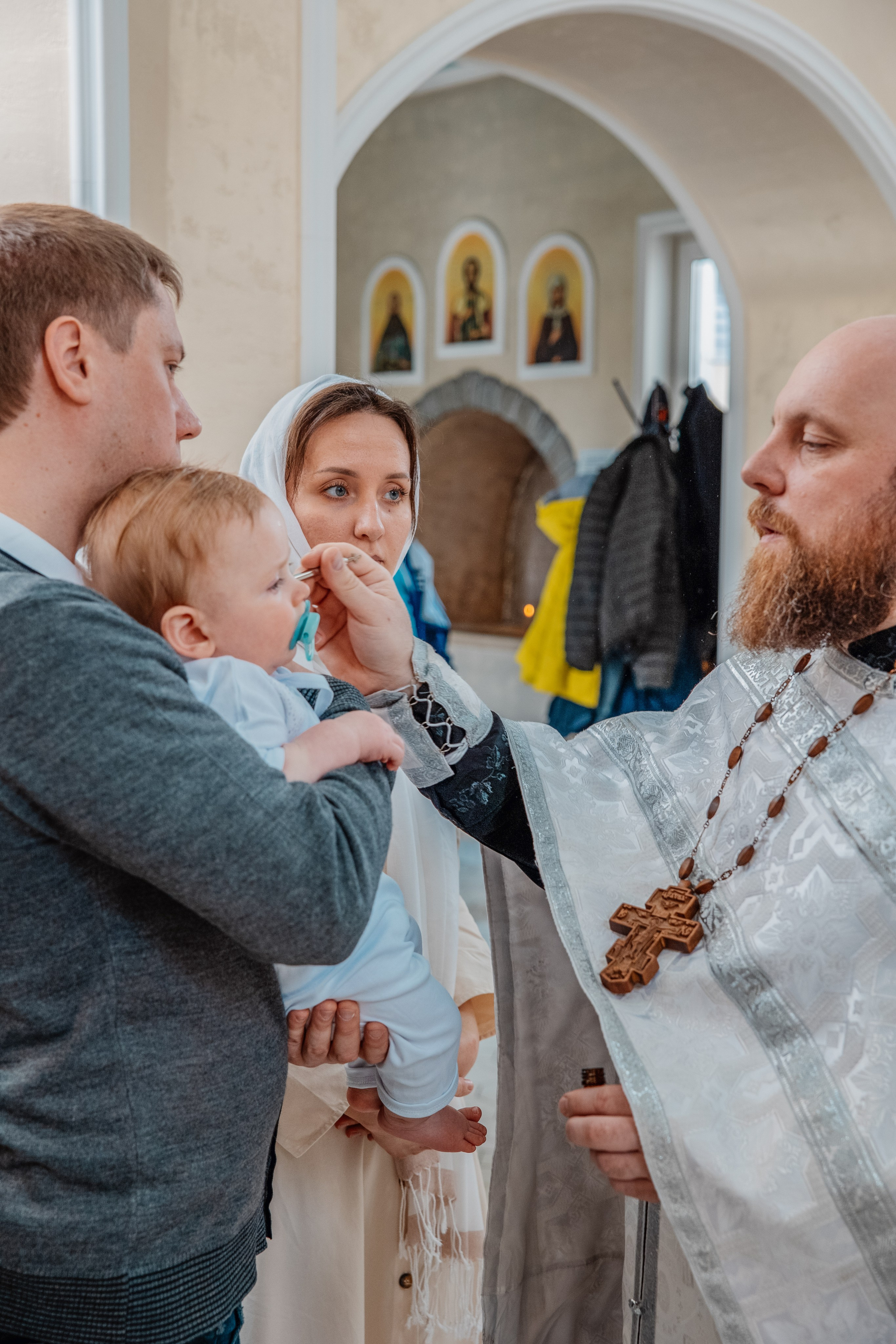 Крещение с родителями