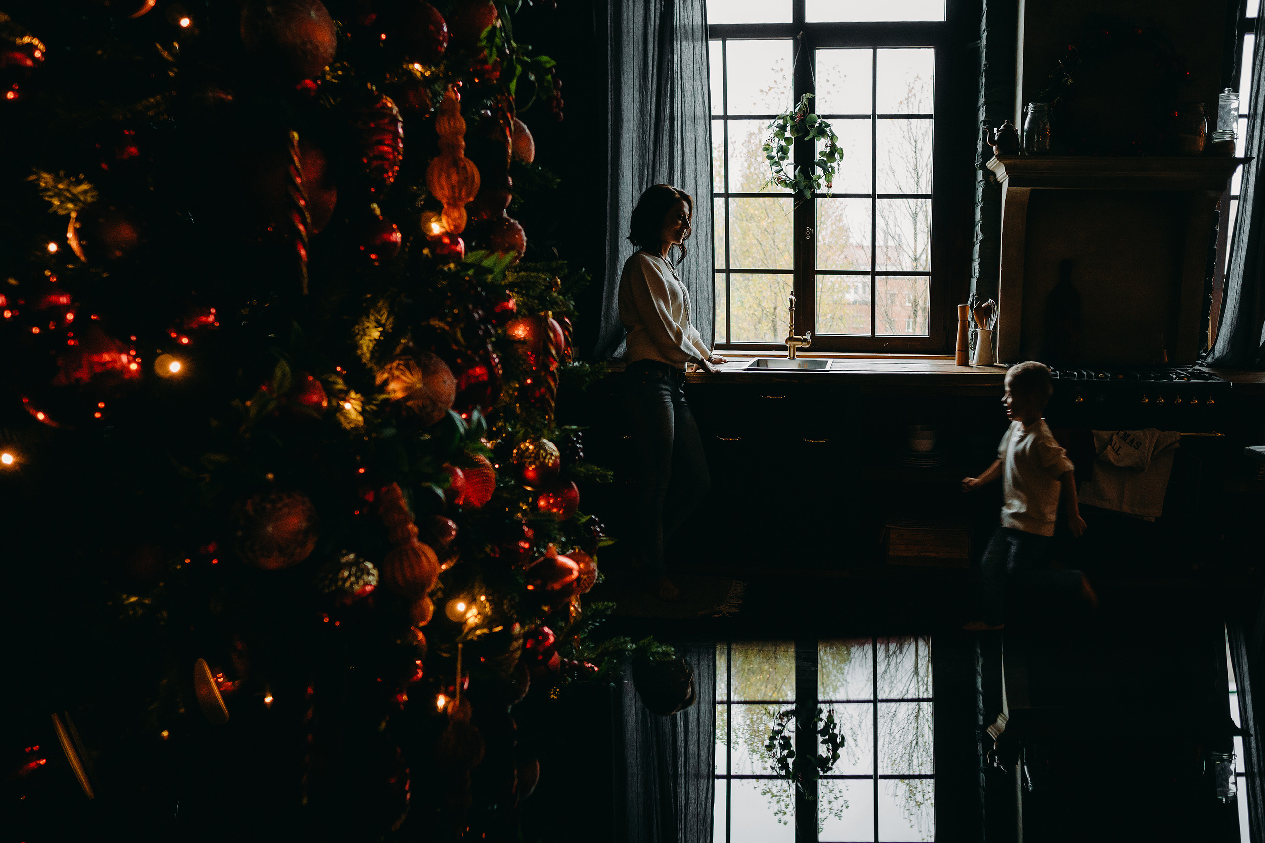 Новогодняя фотосессия в студии СПб. Семейный и детский фотограф в Санкт-Петербурге Маша Бичан
