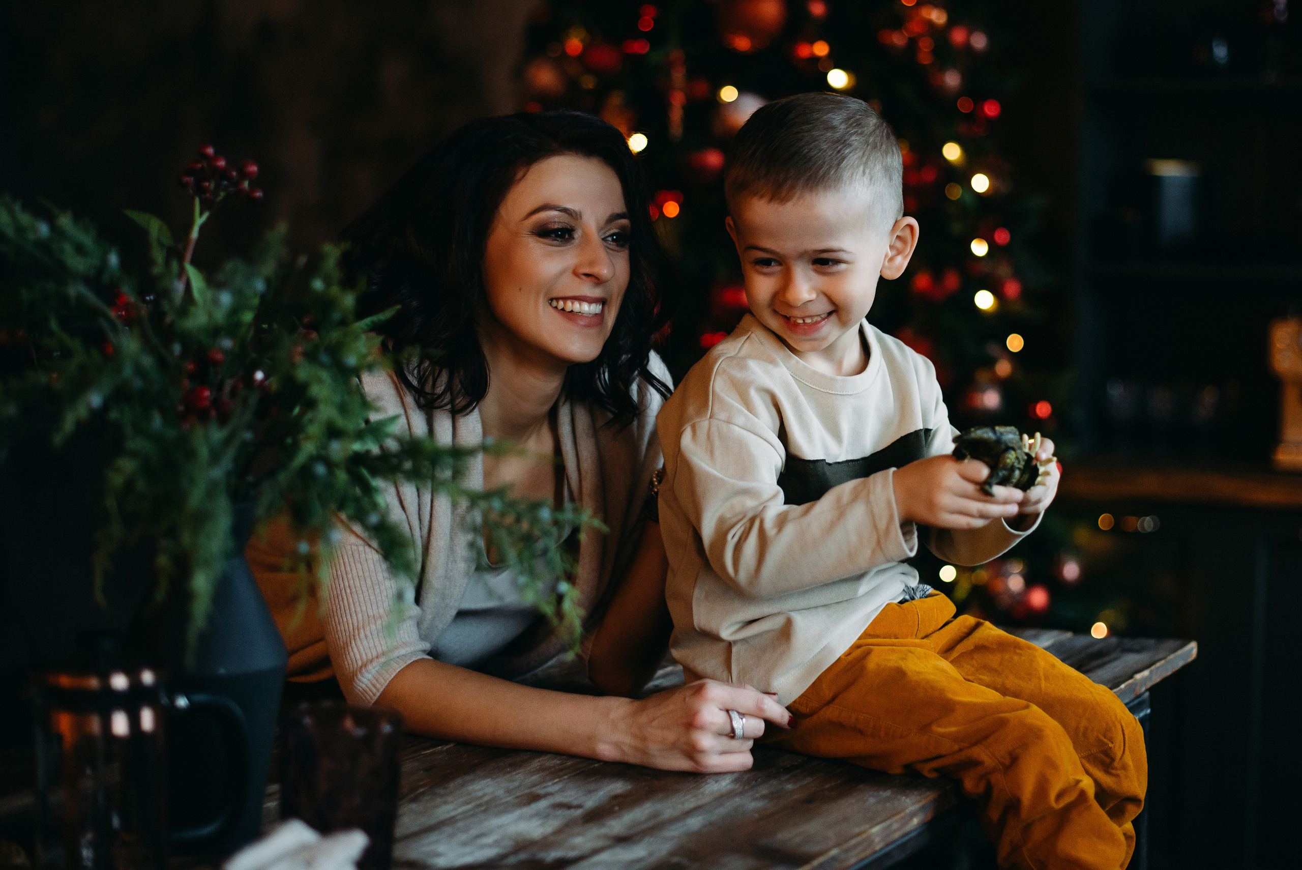 Новогодняя фотосессия в студии СПб. Семейный и детский фотограф в Санкт-Петербурге Маша Бичан