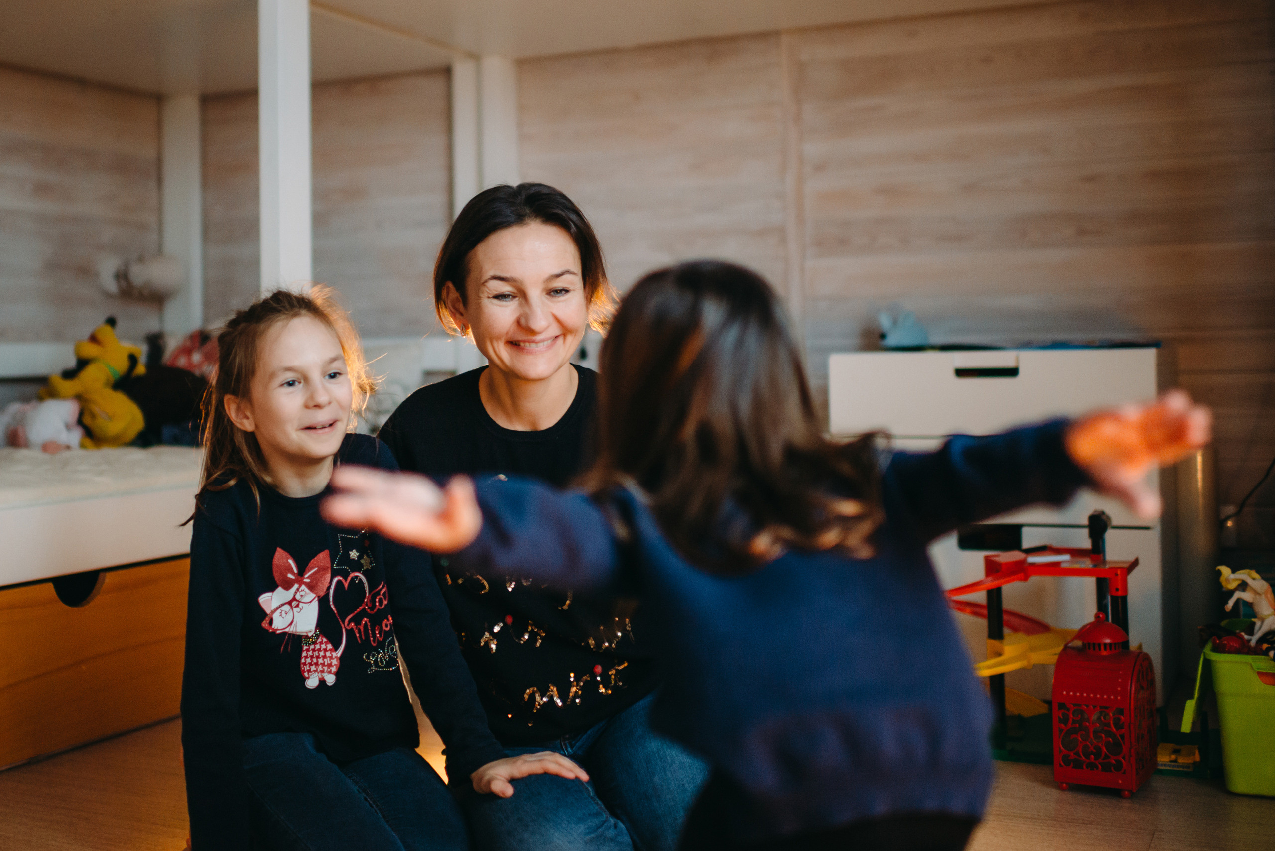 Новогодняя семейная фотосессия дома. Семейный и детский фотограф в Санкт-Петербурге Маша Бичан
