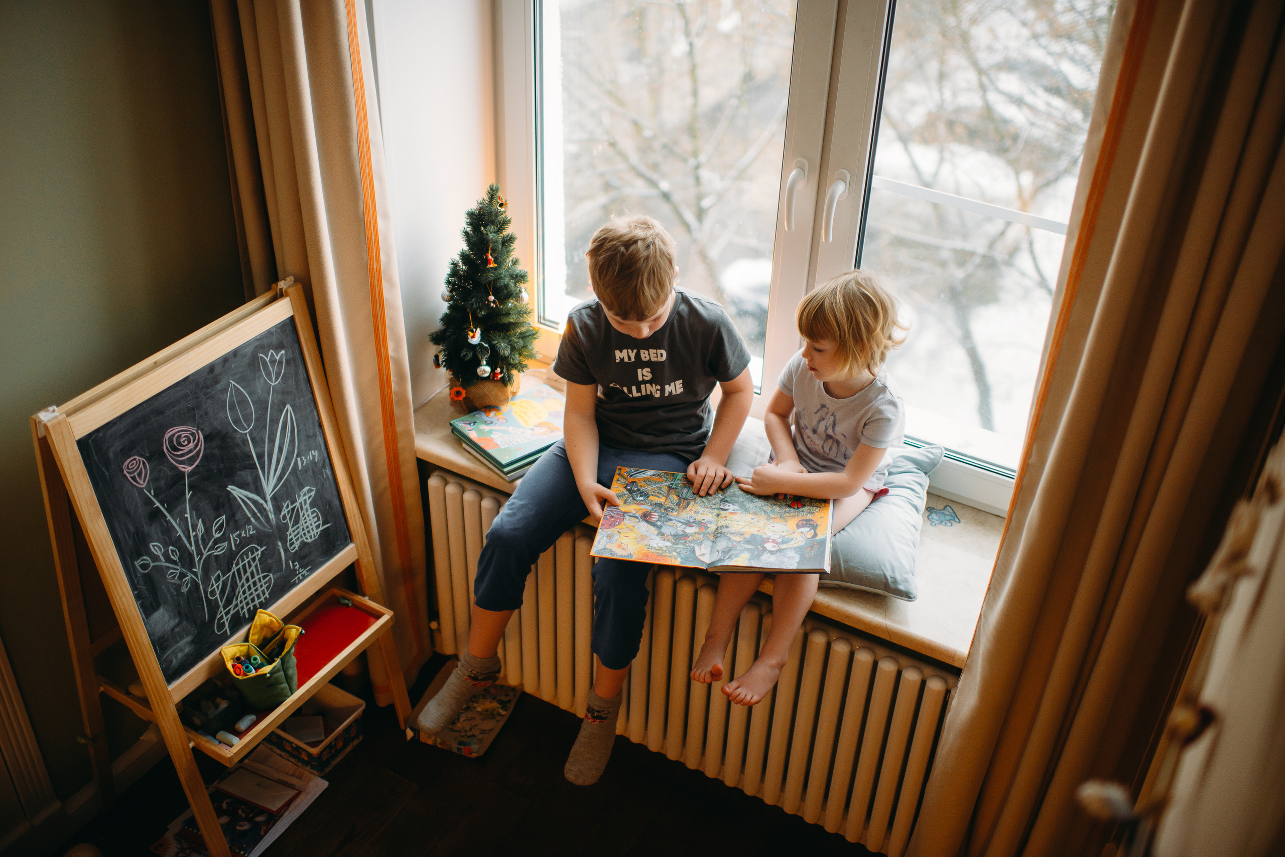 Домашняя новогодняя фотосессия СПб. Семейный и детский фотограф в Санкт-Петербурге Маша Бичан