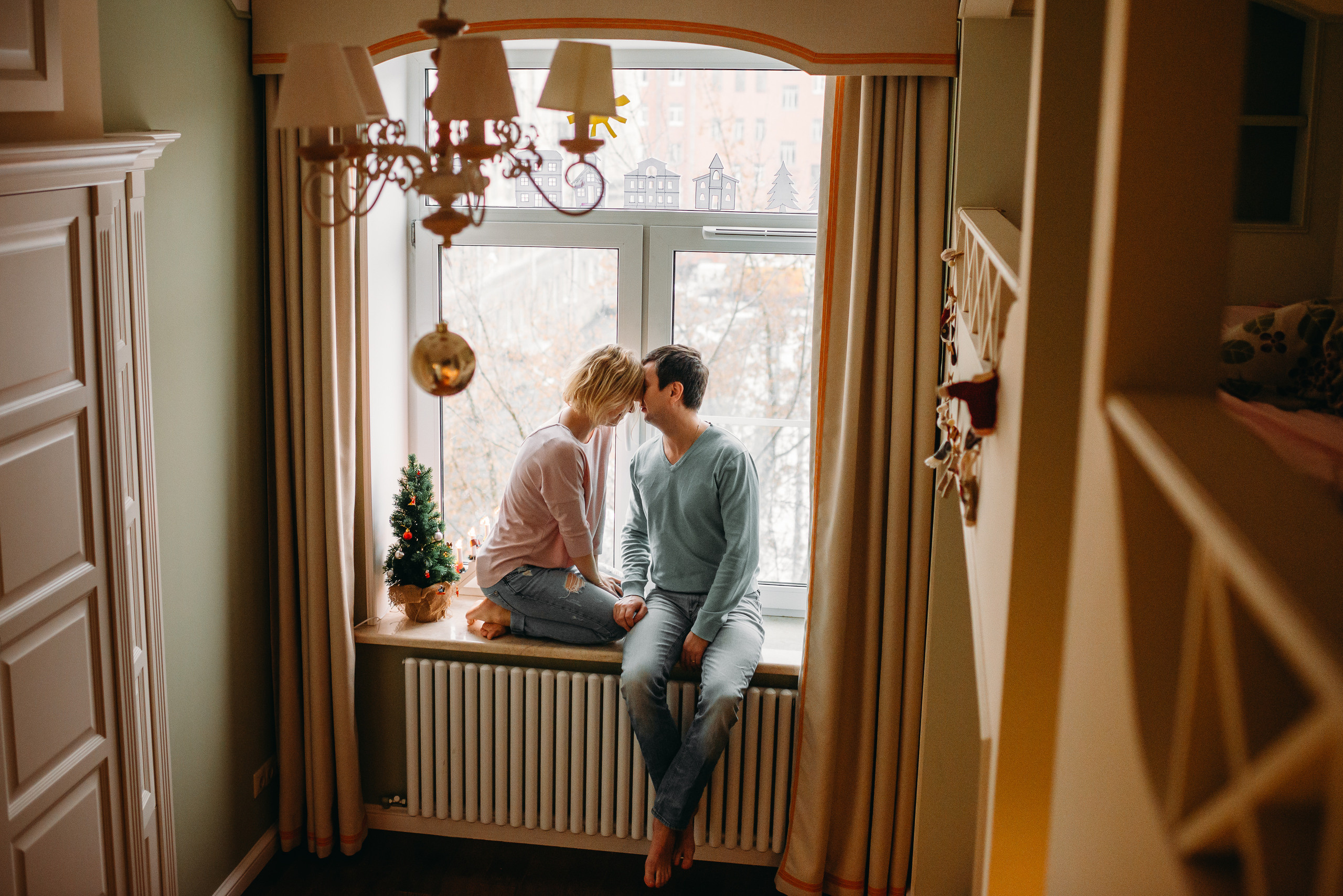 Домашняя новогодняя фотосессия СПб. Семейный и детский фотограф в Санкт-Петербурге Маша Бичан