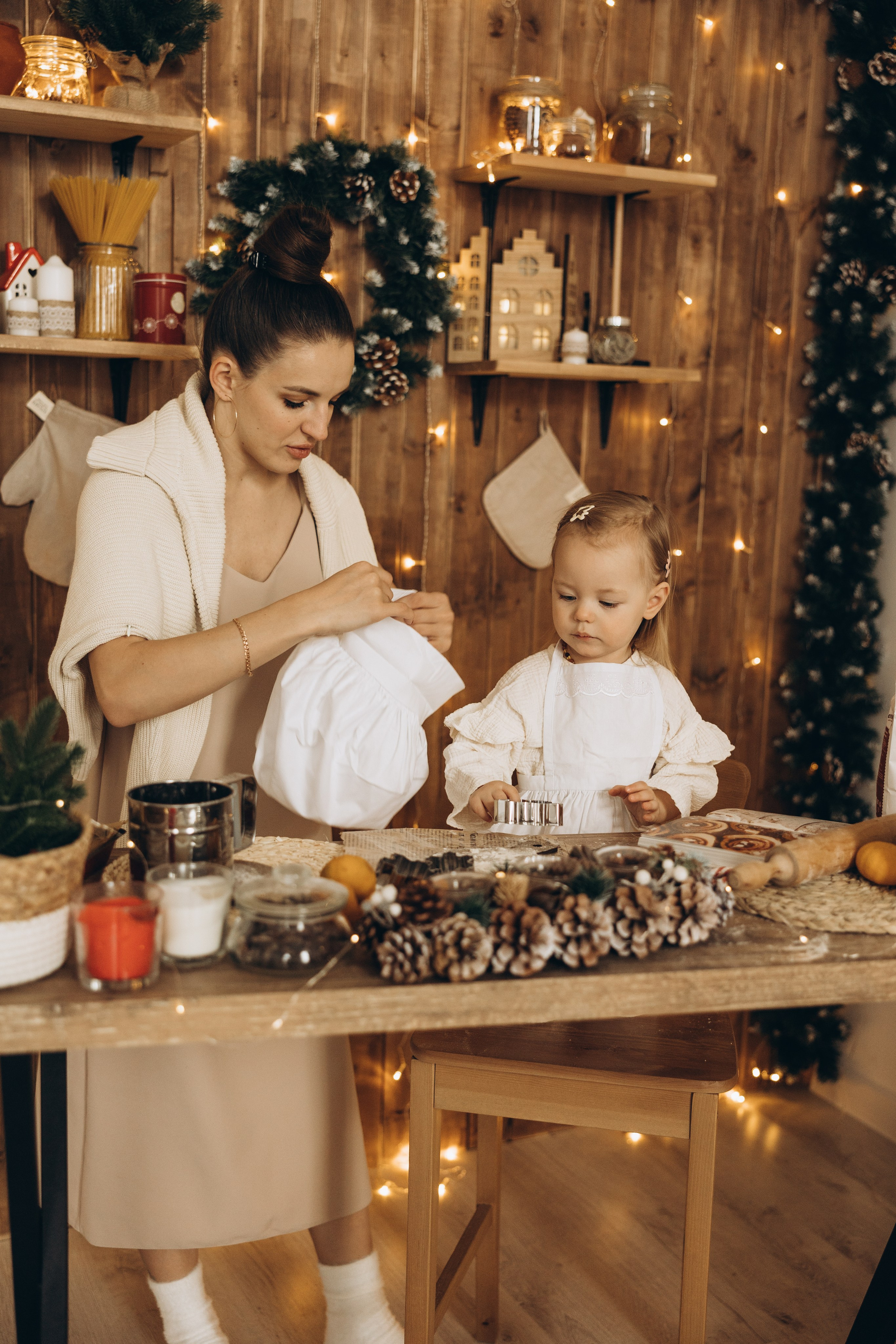 Ольга и Мирослава НГ. Семейный фотограф в Москве Виктория Ястребинская