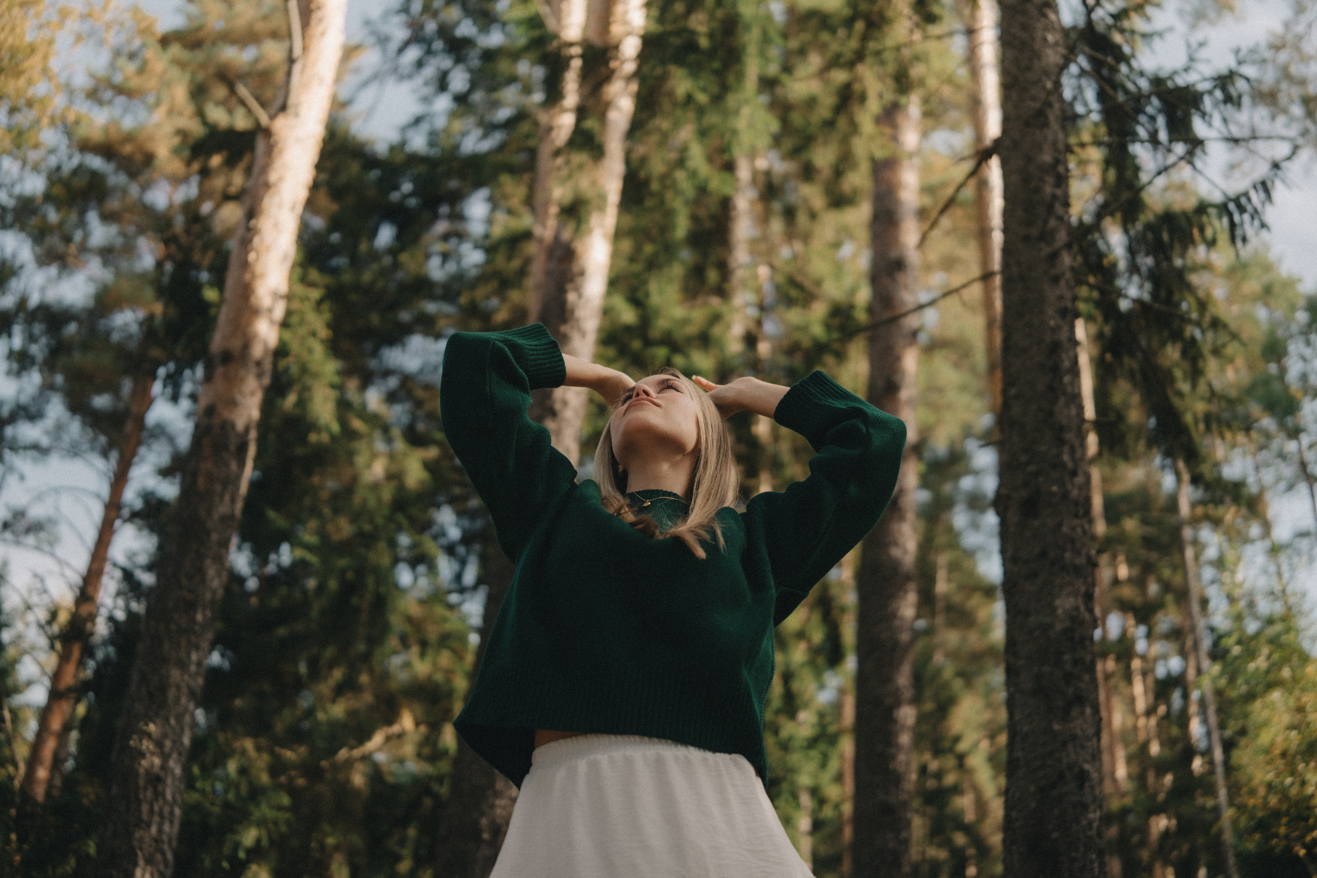 Алена | фотосессия в бору у Волги. Портретный фотограф Москва