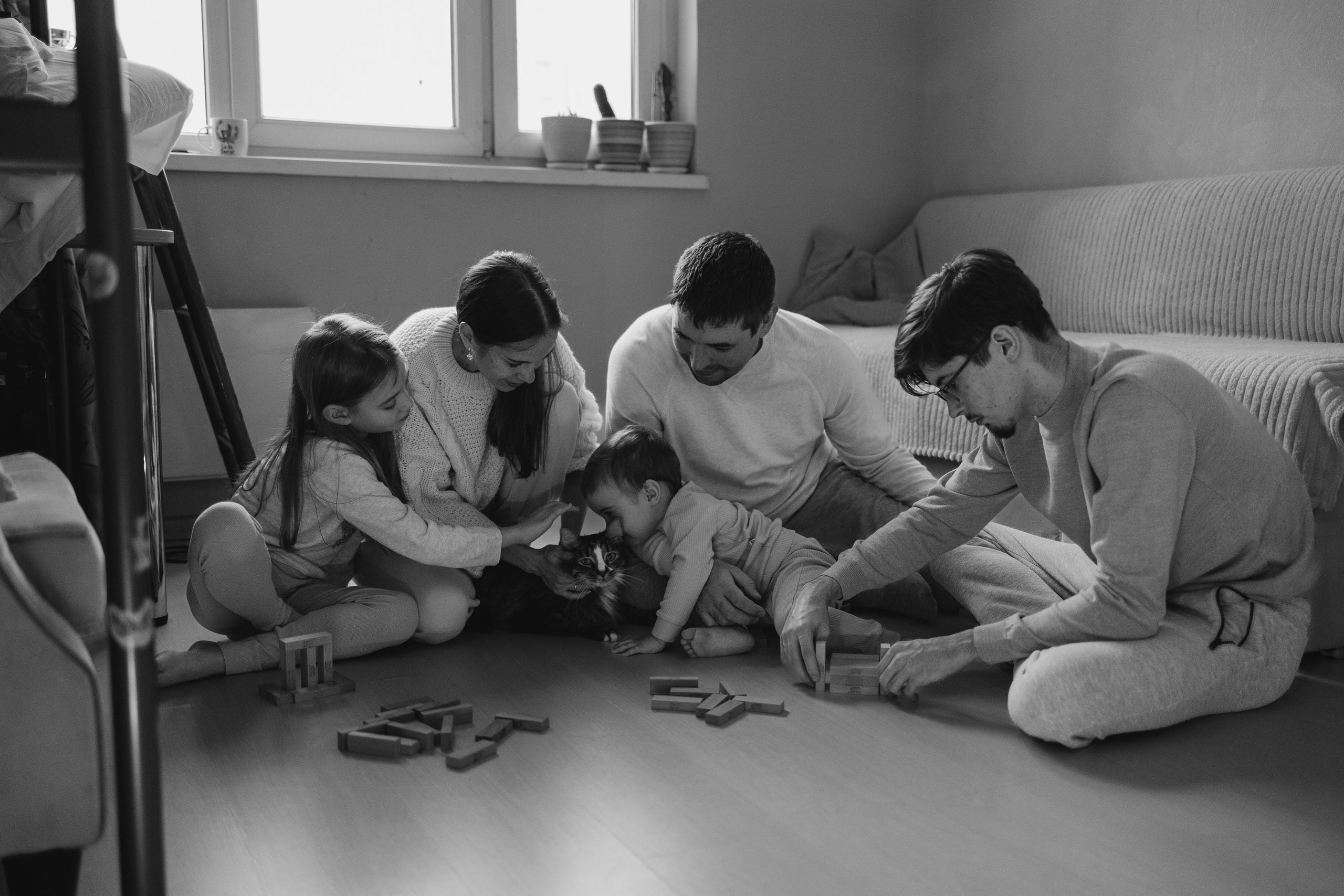 Ольга с семьей. Детский и семейный фотограф. Москва