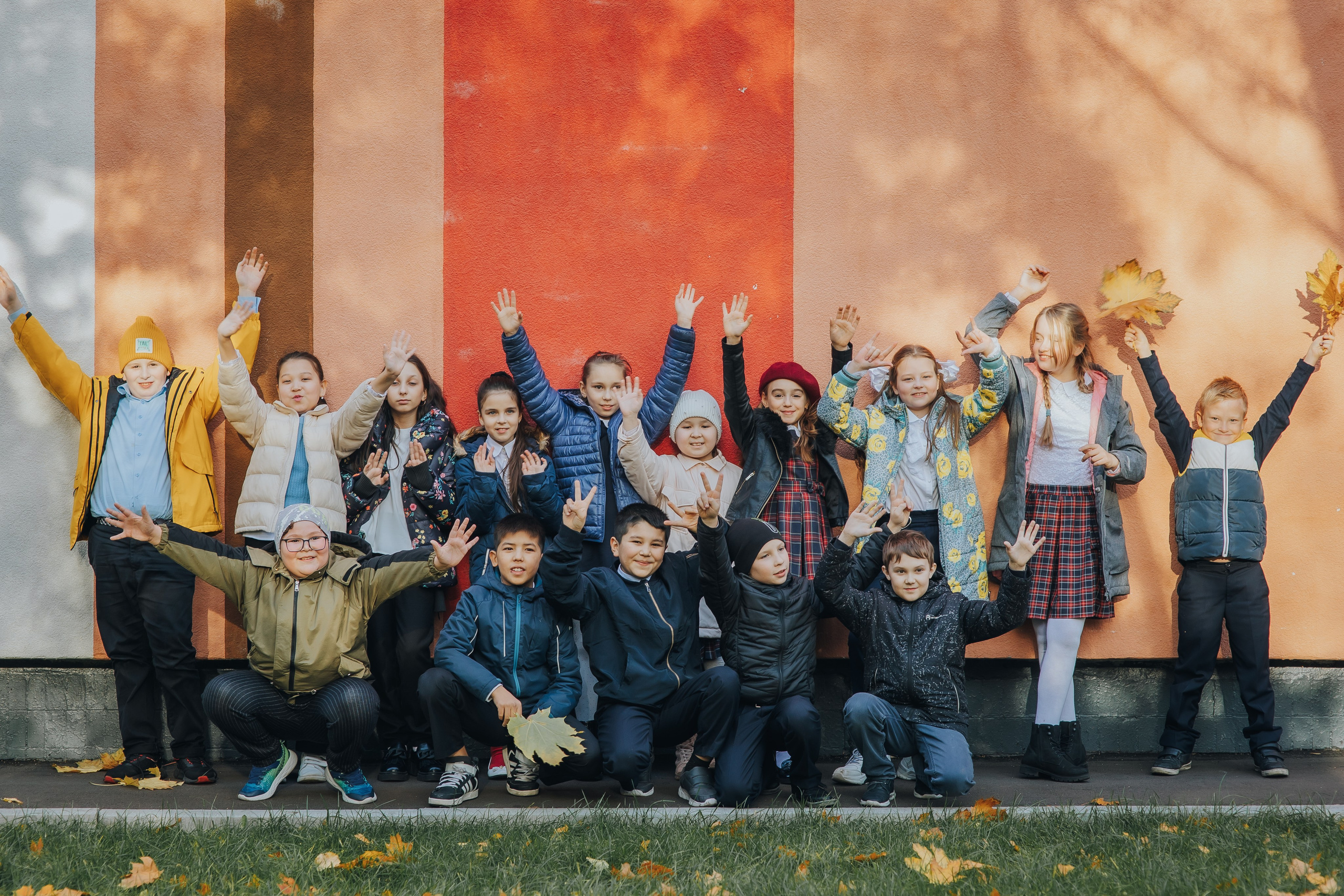 Осенняя съемка 4 класса для Выпускных альбомов. Семейный фотограф в Москве Наталья Чуб, заказать Фотокнигу