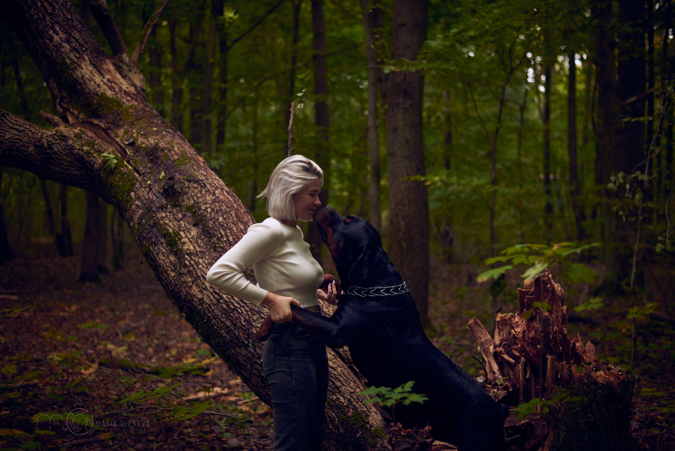 Прогулка с собакой. Фотограф Мария Оленева