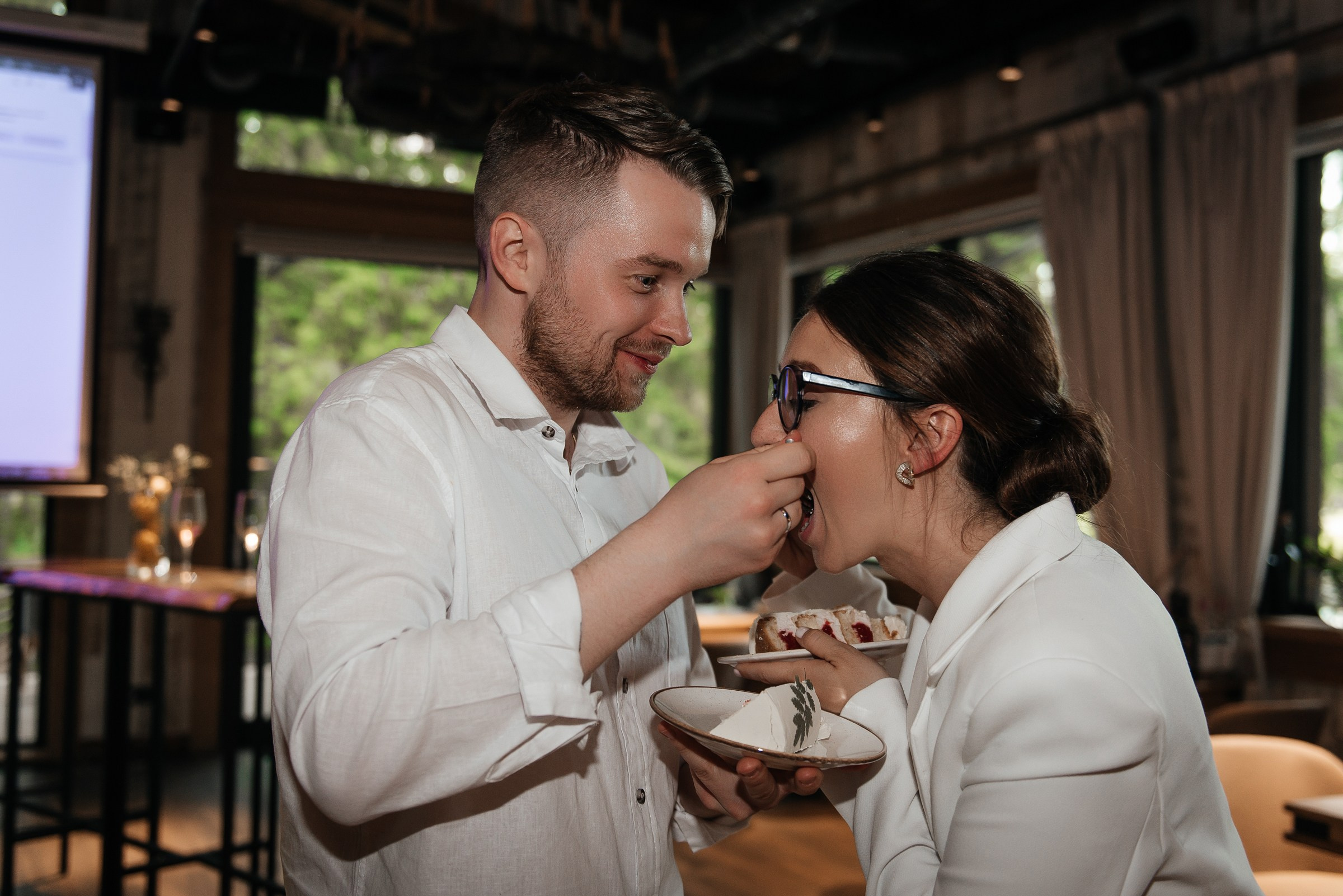 свадебный ужин в ресторане Чаща в Охта парке