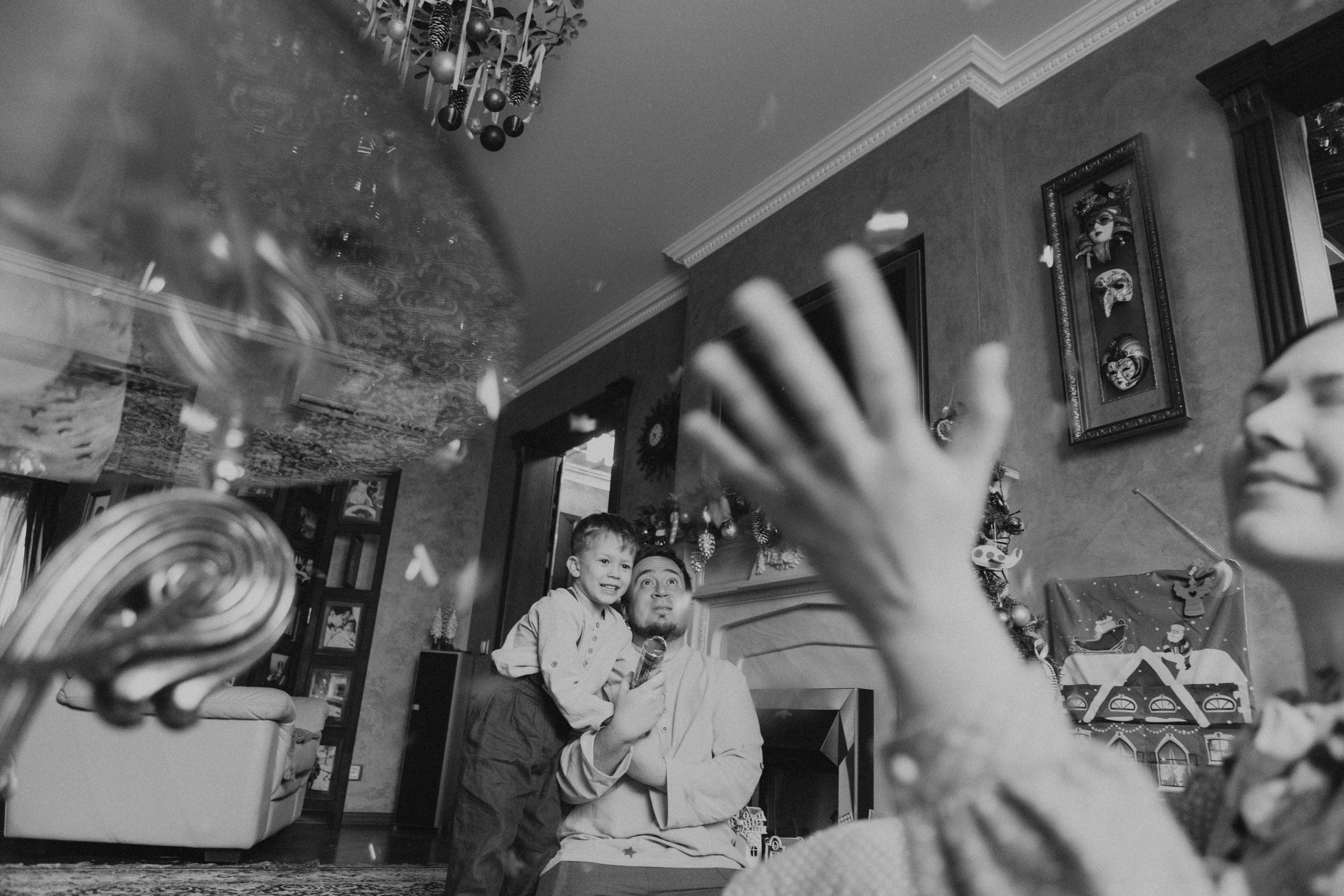 Новогодняя фотосессия дома Москва. Семейный фотограф Маша Тимофеева | Москва