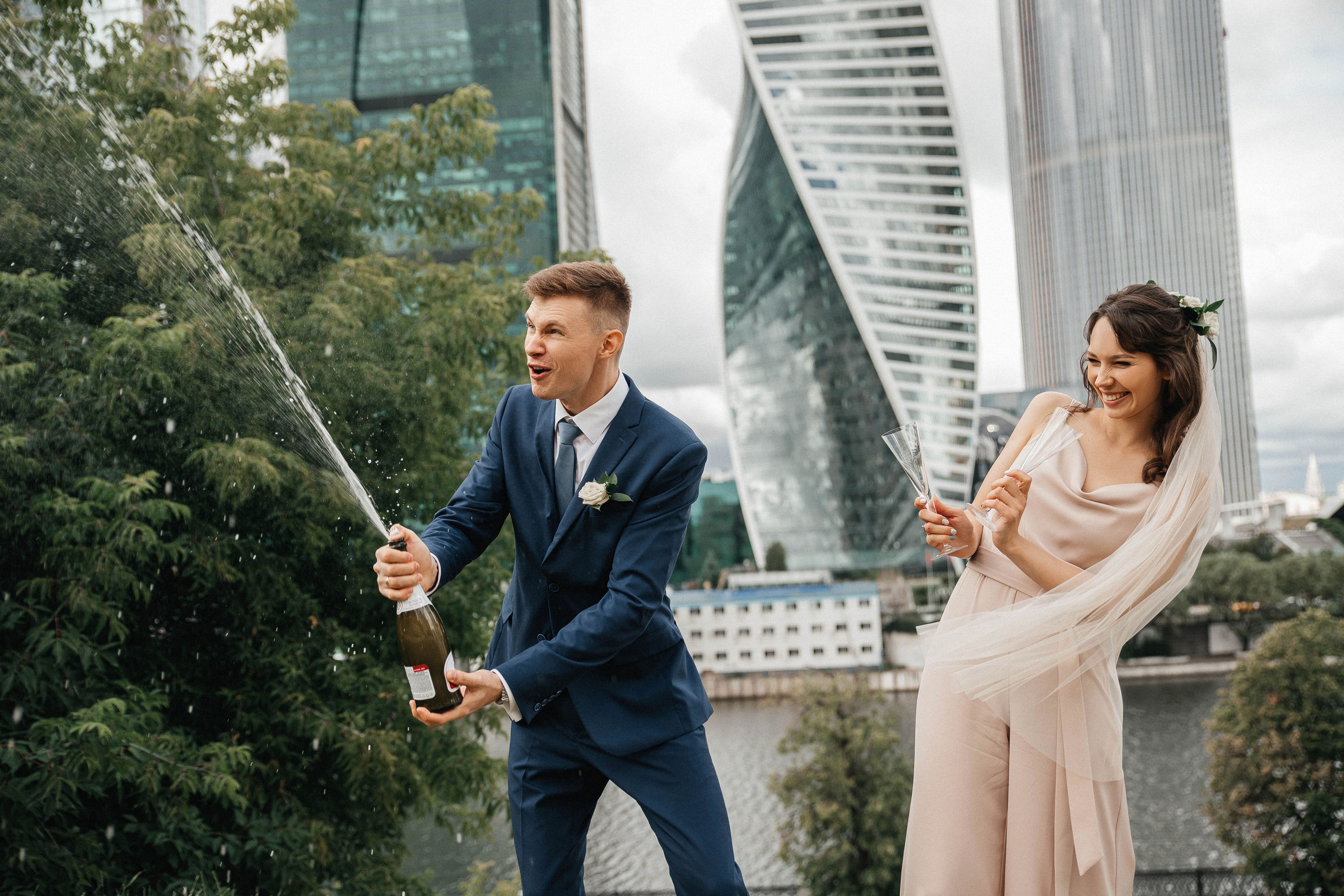 Свадебная фотосессия Москва Сити. Свадебный и семейный фотограф в Москве