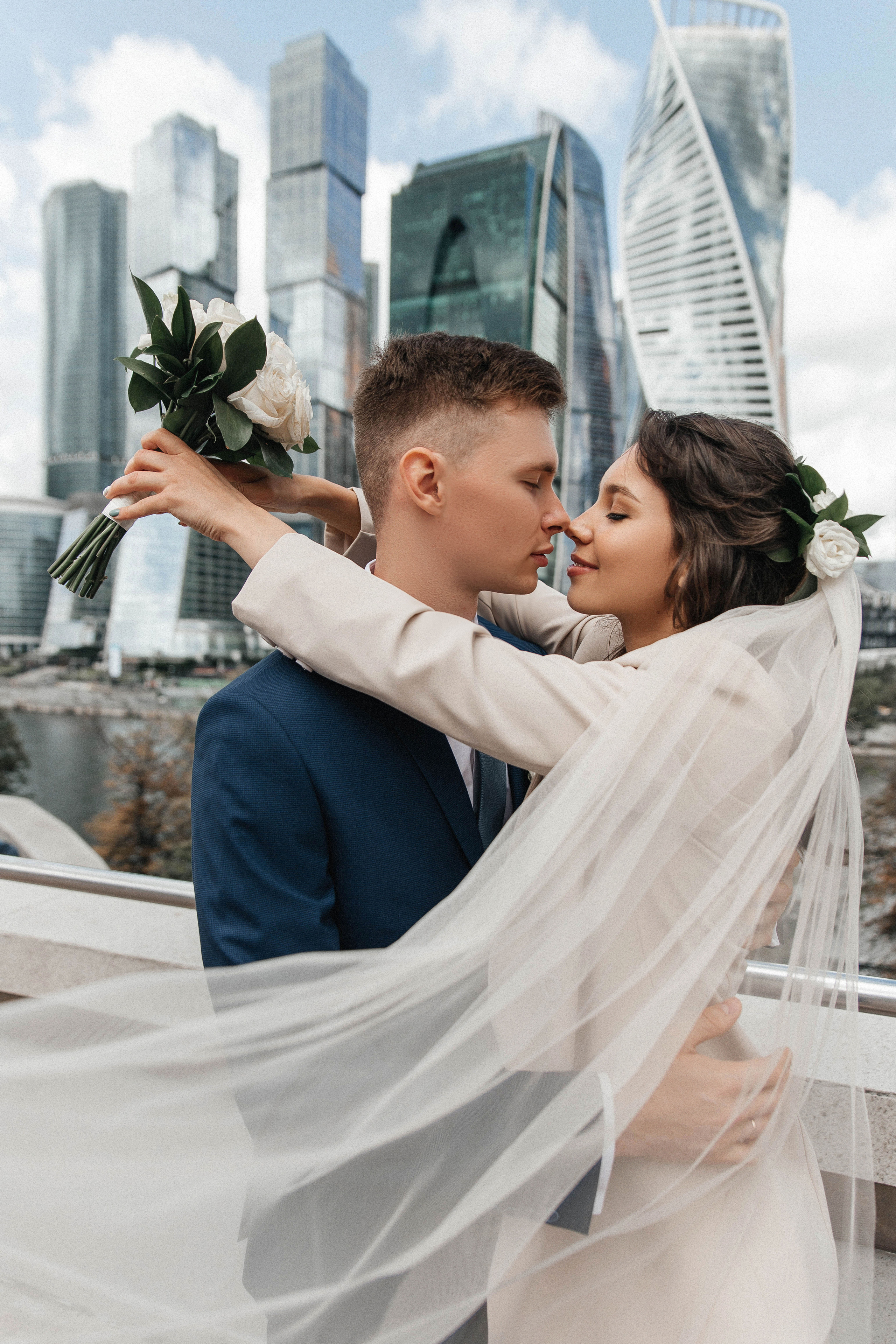 Свадебная фотосессия Москва Сити. Свадебный и семейный фотограф в Москве