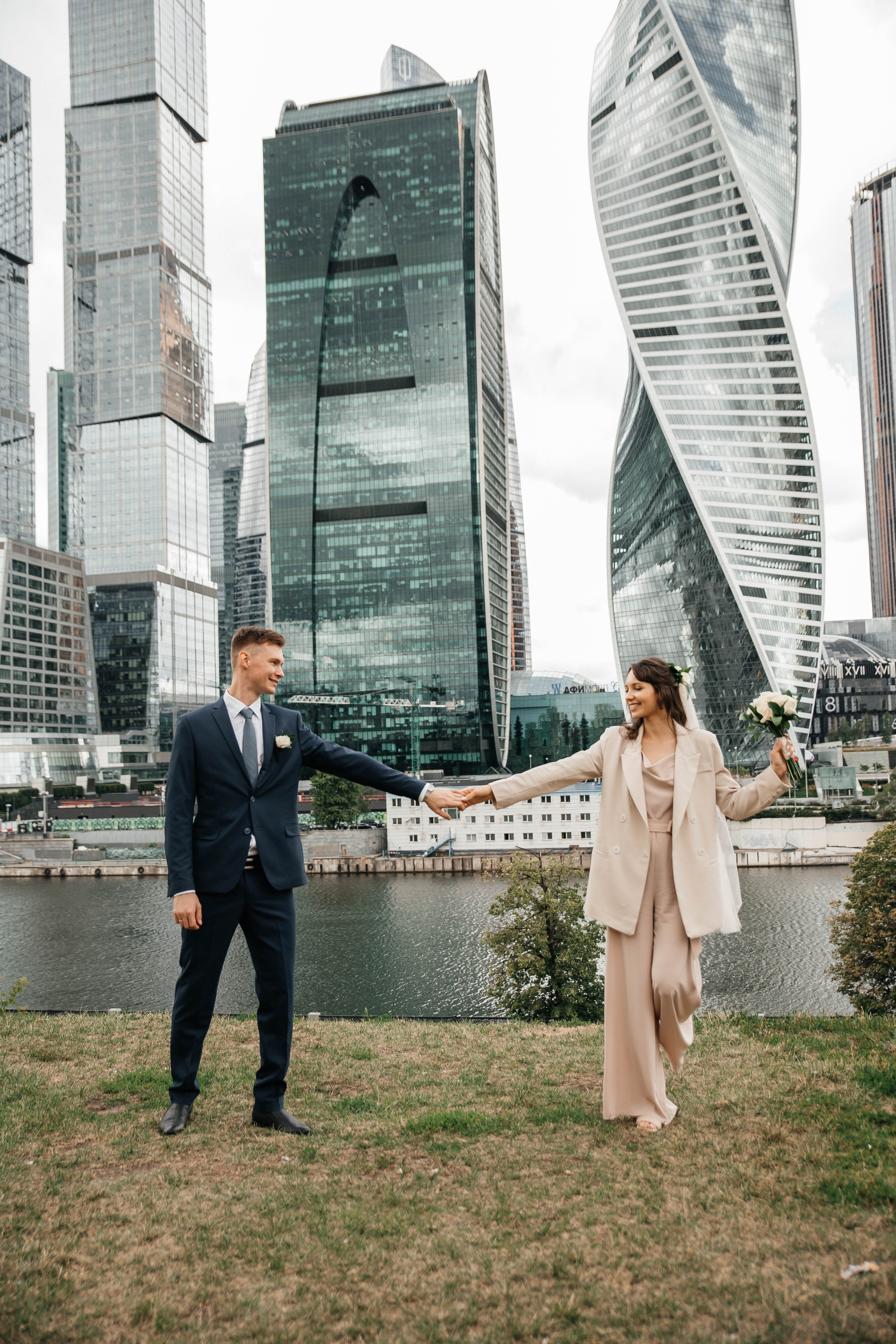 Свадебная фотосессия Москва Сити. Свадебный и семейный фотограф в Москве