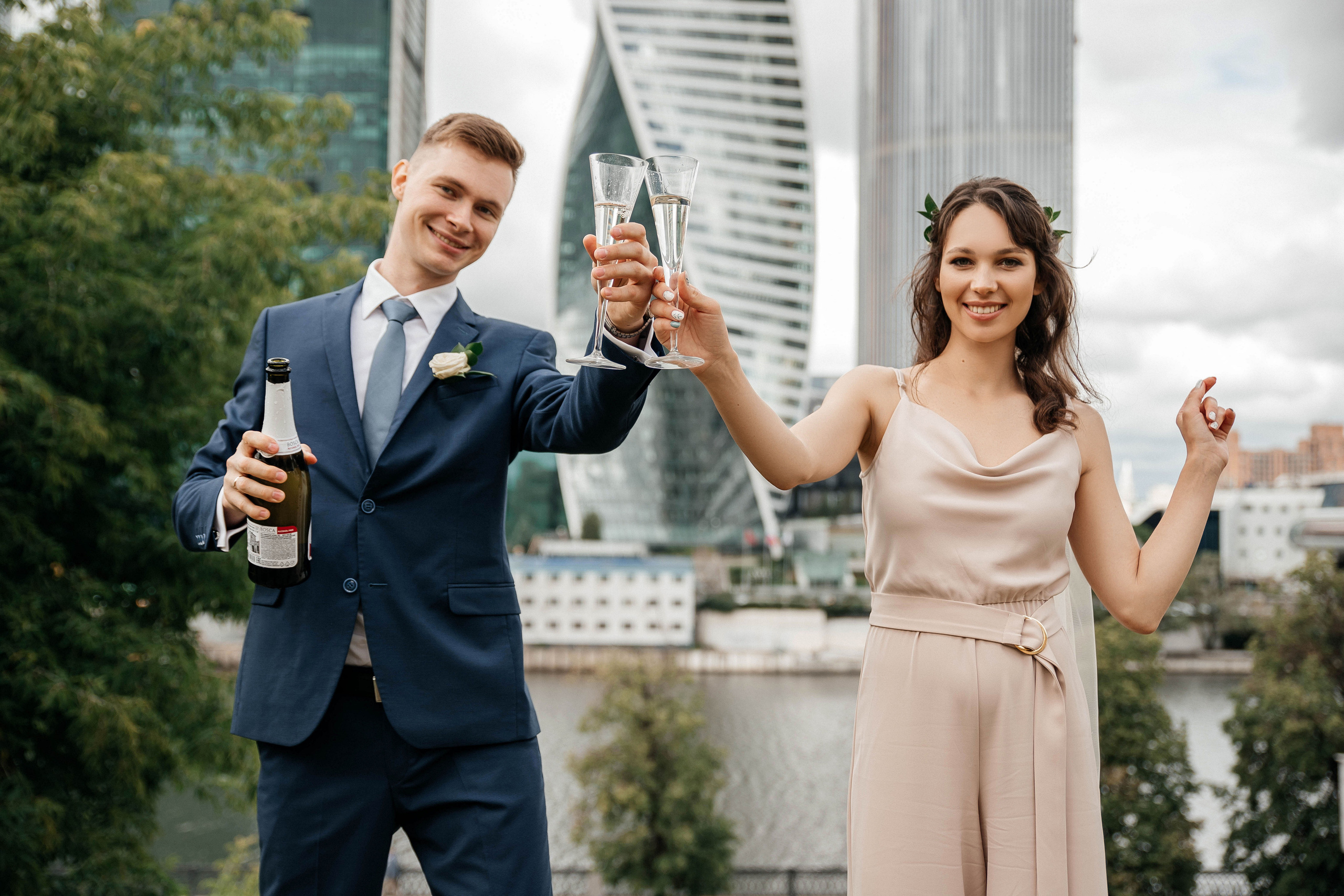 Свадебная фотосессия Москва Сити. Свадебный и семейный фотограф в Москве