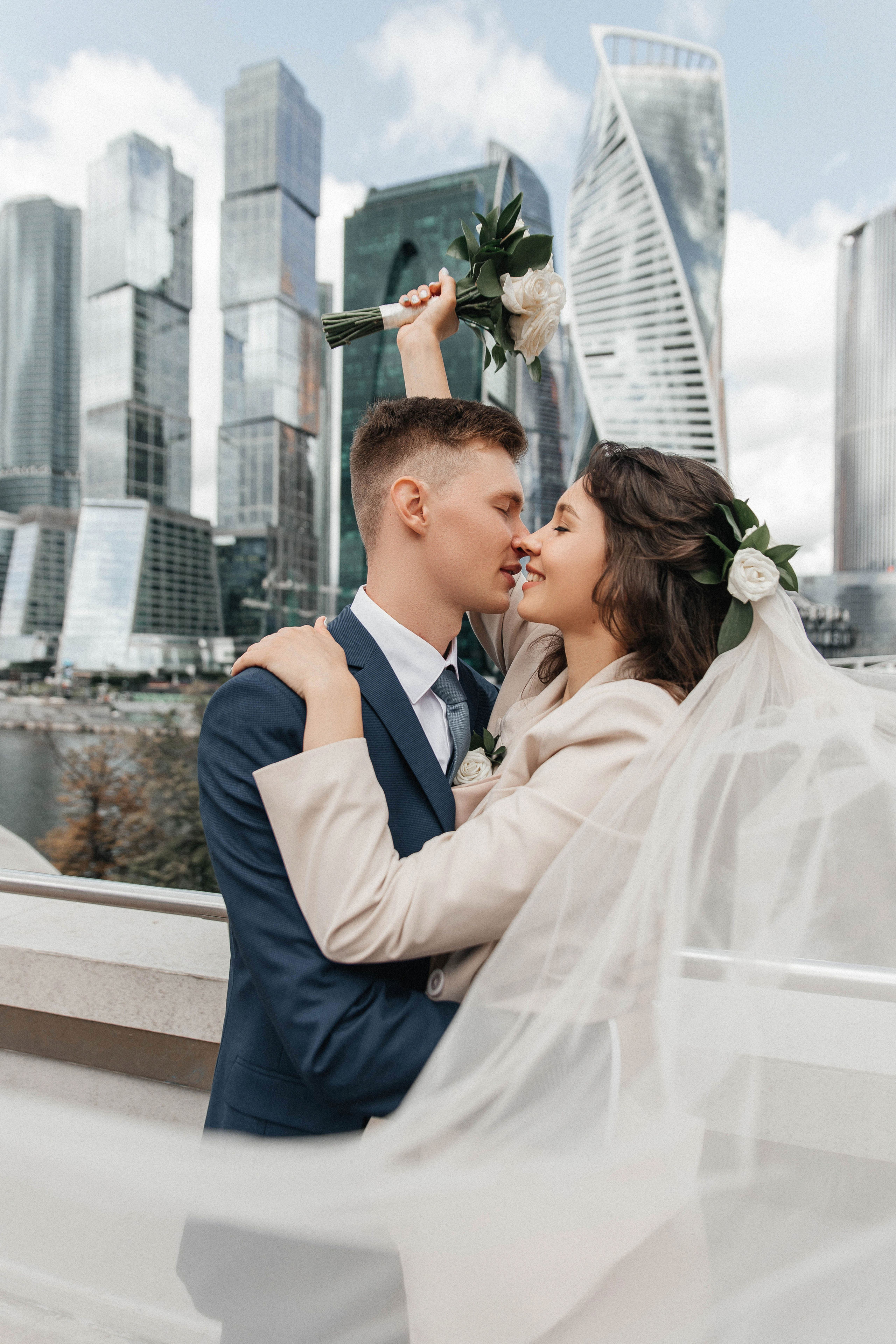 Свадебная фотосессия Москва Сити. Свадебный и семейный фотограф в Москве