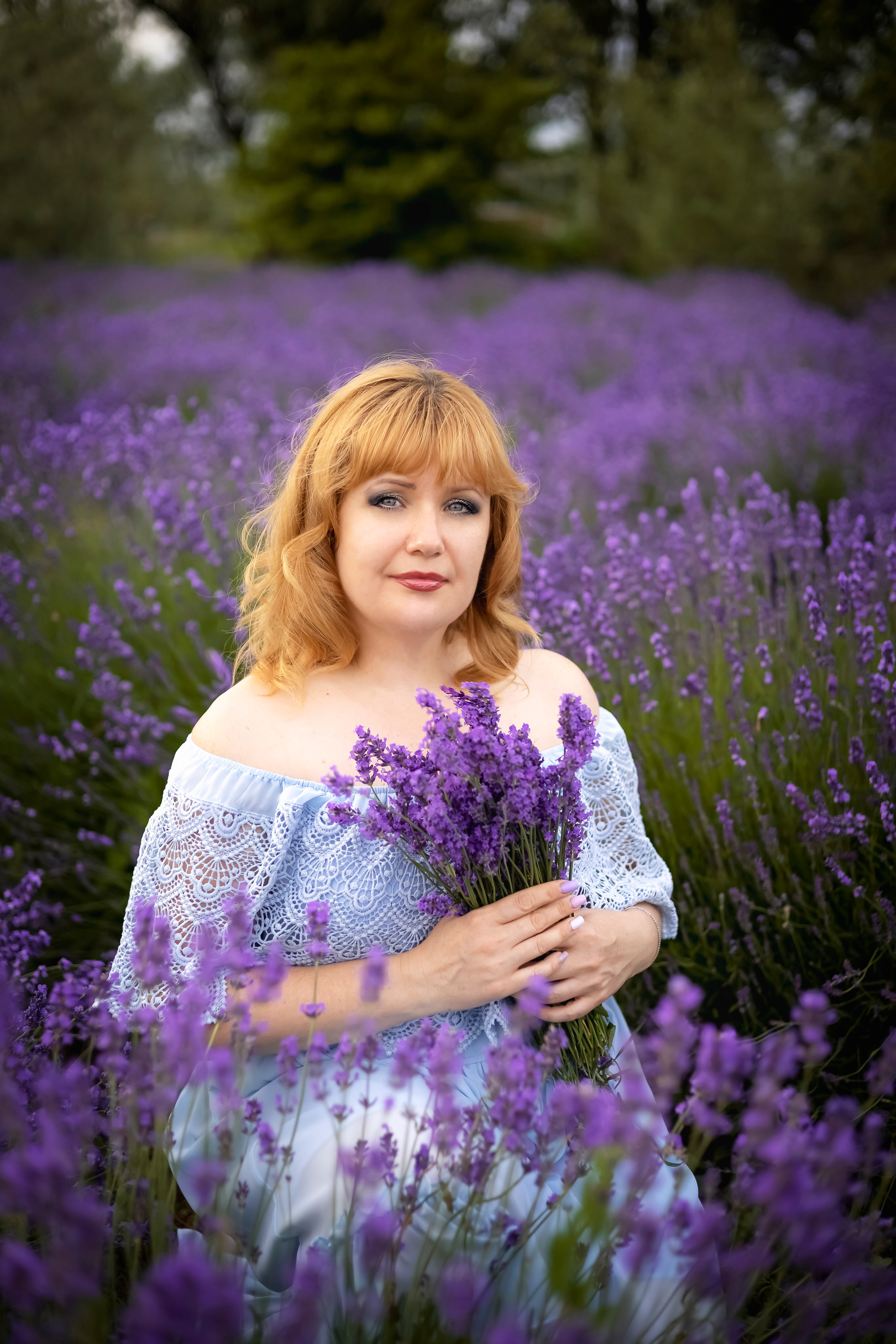 ЕЛЕНА В ЛАВАНДЕ. Фотограф Людмила Лебединская г. Краснодар (Приморско-Ахтарский р-он)