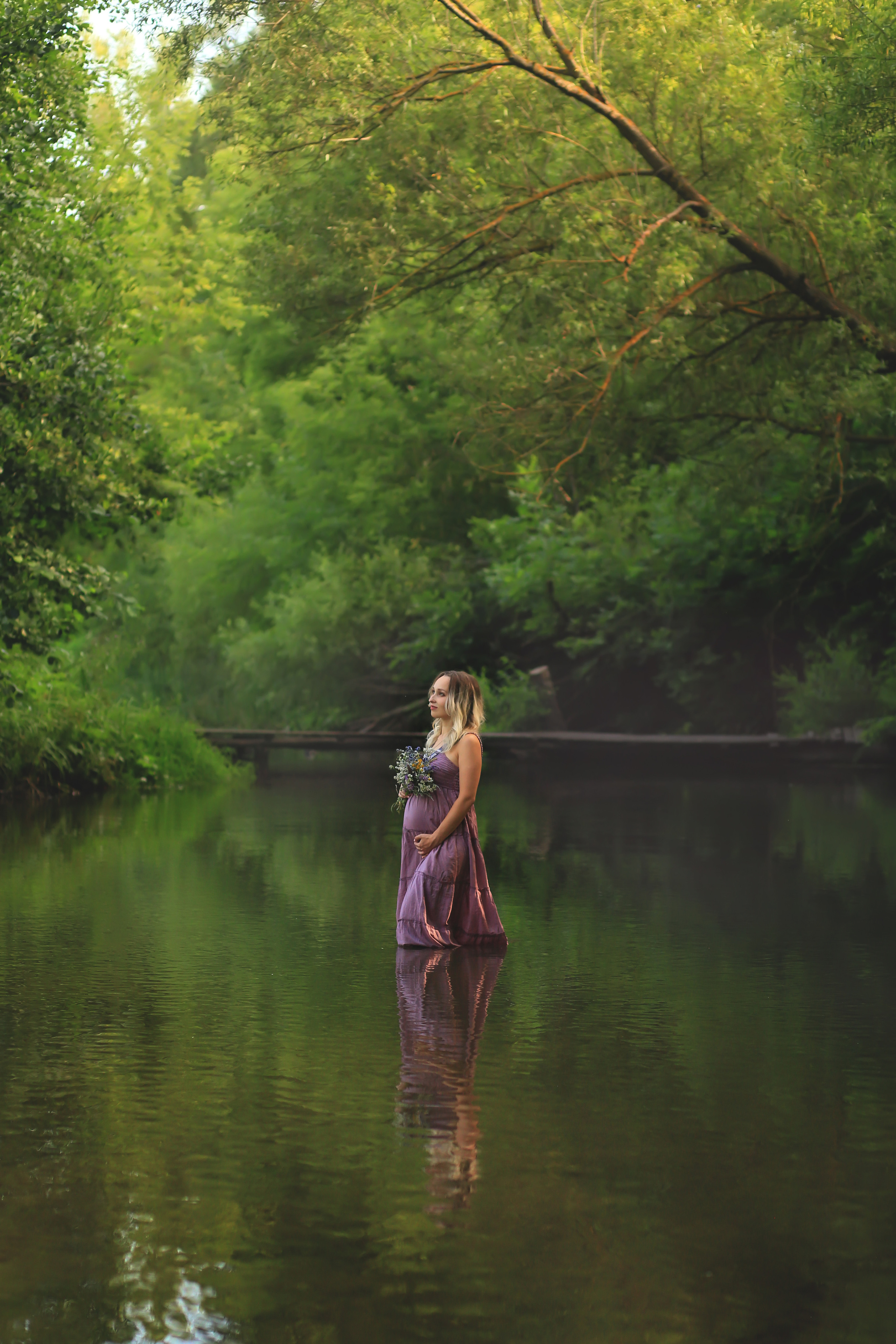 Река и деревянный мостик. Гремячий Колодезь. Семейный фотограф в Воронеже Плотникова Алина