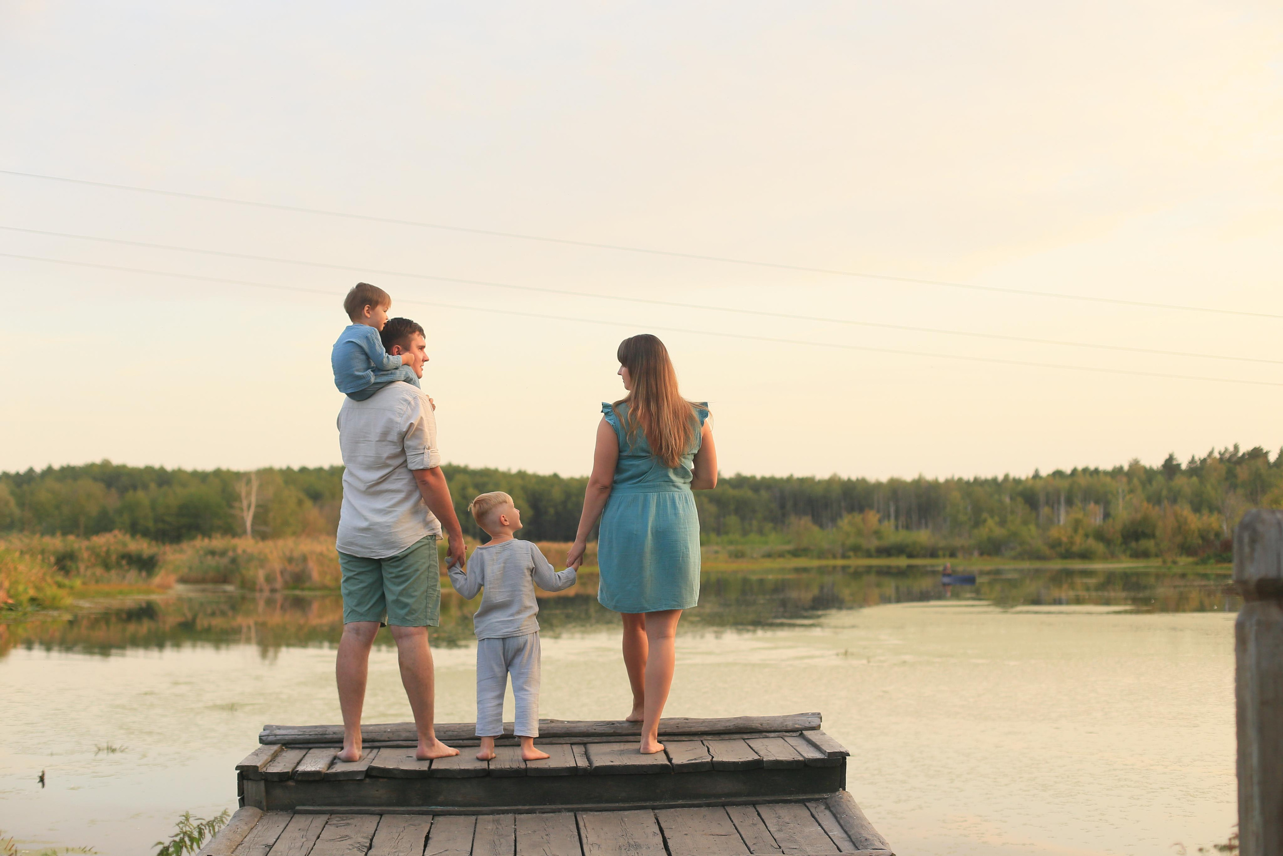Закат на озере. Семейный фотограф в Воронеже Плотникова Алина