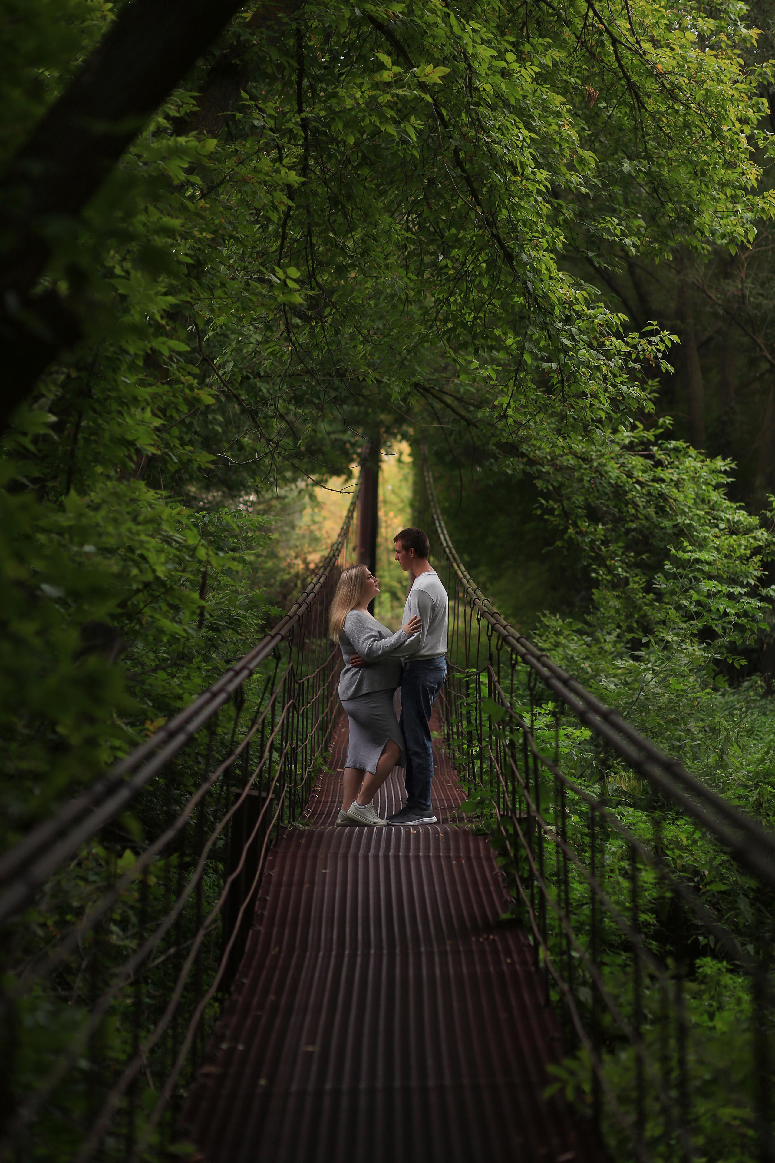 Ранная осень и подвесной мост. Семейный фотограф в Воронеже Плотникова Алина