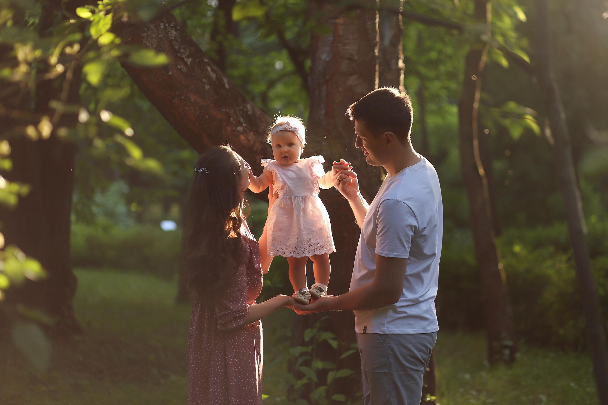 Первые шаги в Дендрарии. Семейный фотограф в Воронеже Плотникова Алина