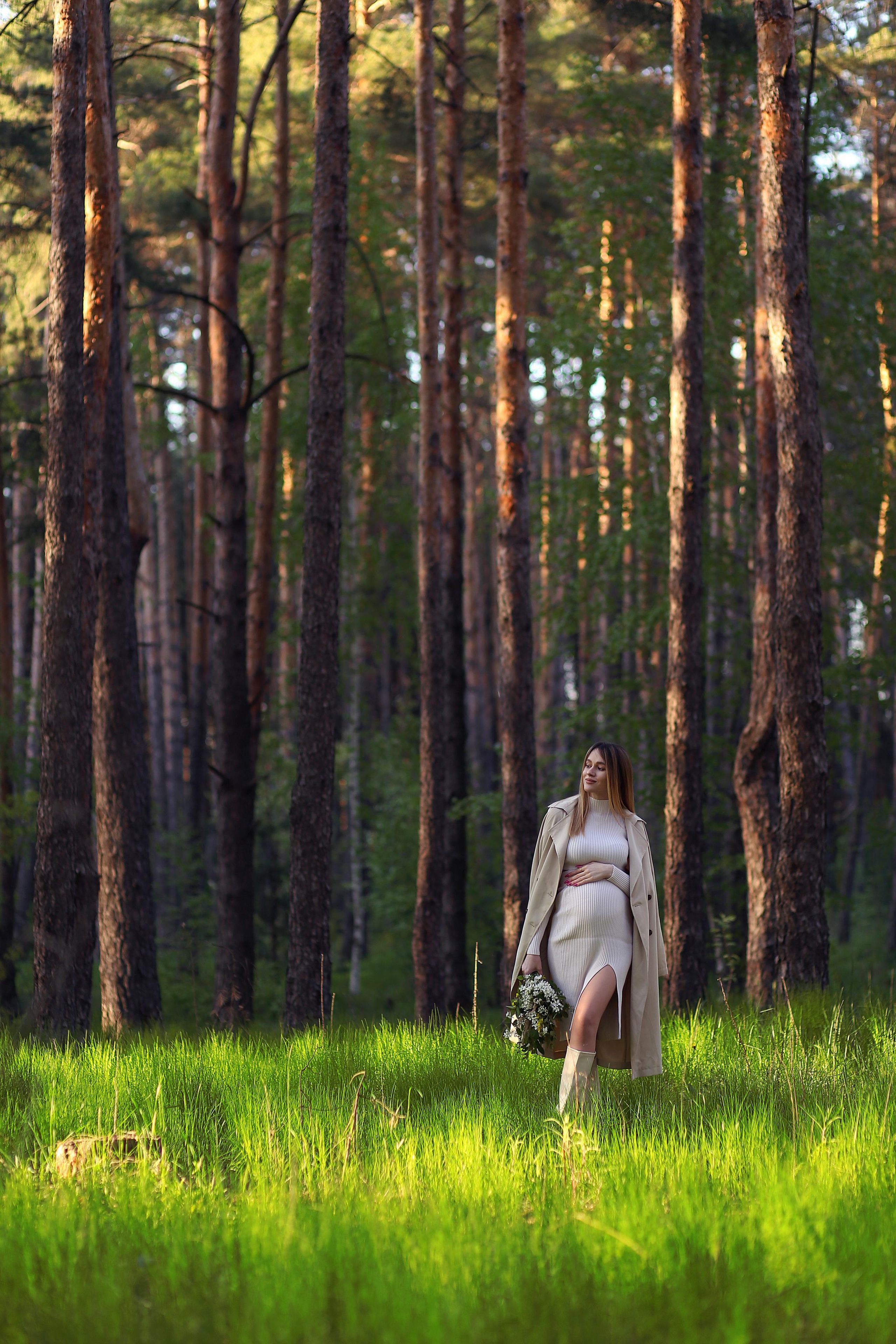 Цветущий лес на закате. Семейный фотограф в Воронеже Плотникова Алина