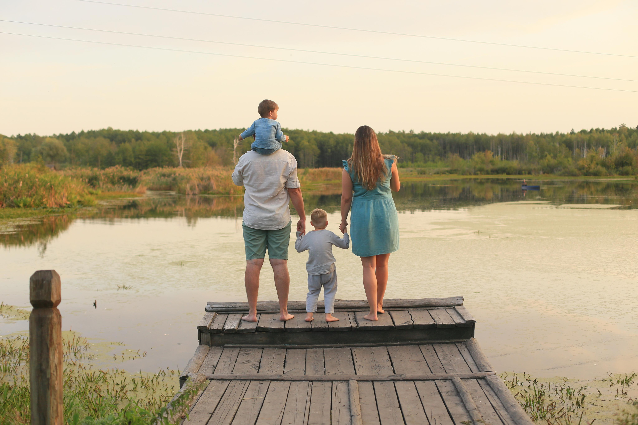 Закат на озере. Семейный фотограф в Воронеже Плотникова Алина