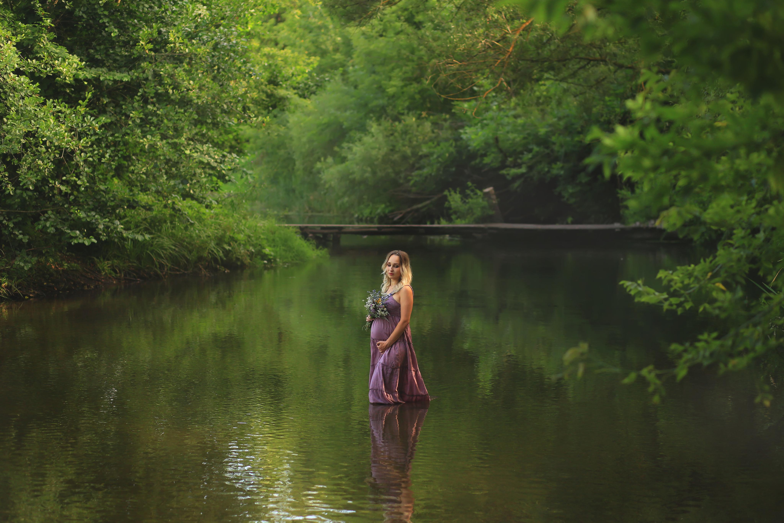 Река и деревянный мостик. Гремячий Колодезь. Семейный фотограф в Воронеже Плотникова Алина
