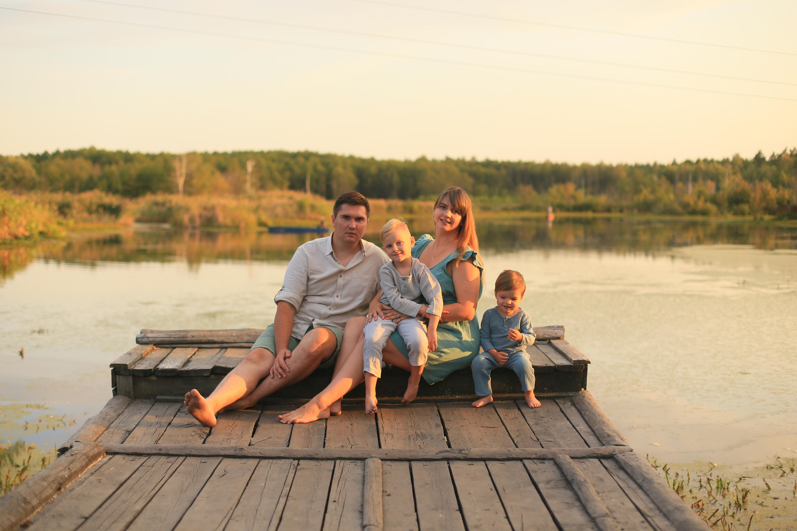 Закат на озере. Семейный фотограф в Воронеже Плотникова Алина